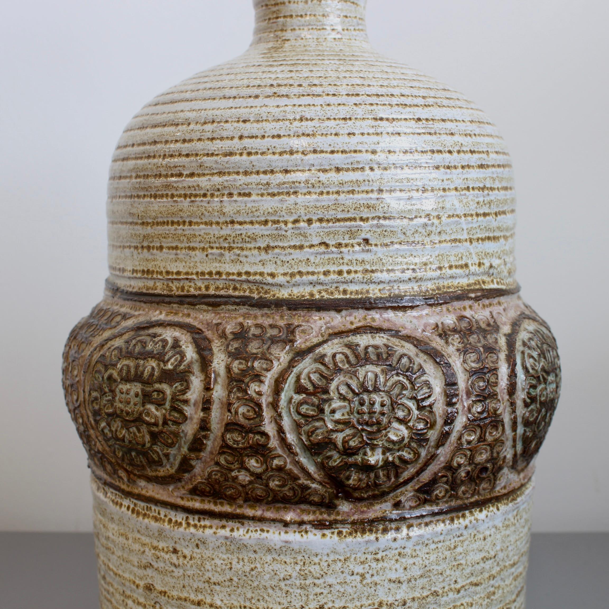 Lampada da tavolo in ceramica di Marcel Giraud, metà del secolo scorso (circa anni '70) in vendita 5