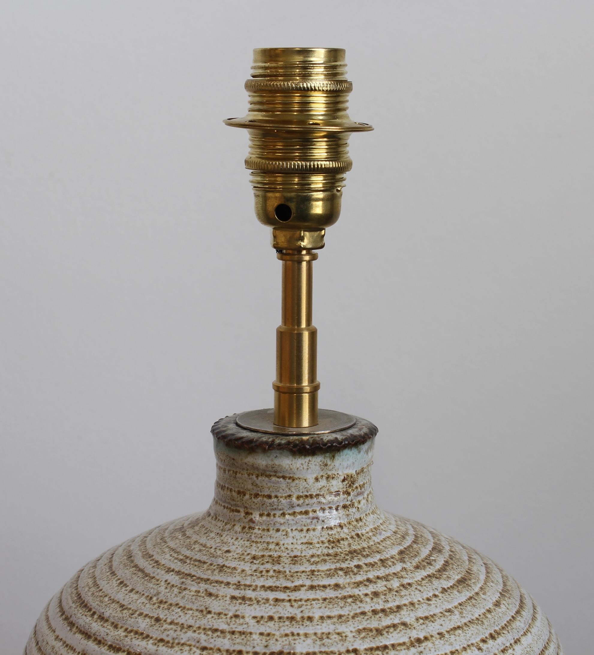 Lampada da tavolo in ceramica di Marcel Giraud, metà del secolo scorso (circa anni '70) in vendita 9