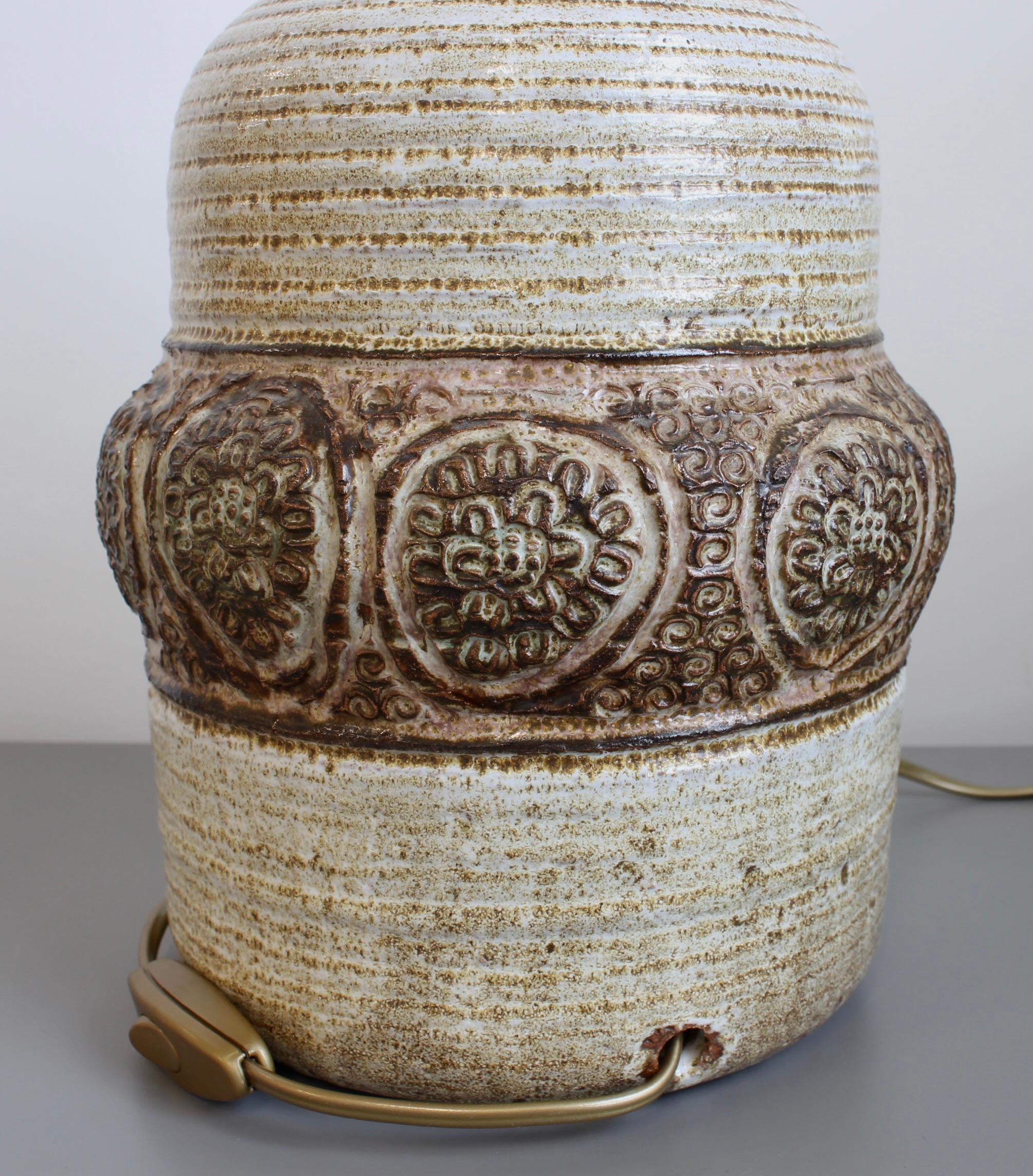 Lampada da tavolo in ceramica di Marcel Giraud, metà del secolo scorso (circa anni '70) in vendita 1
