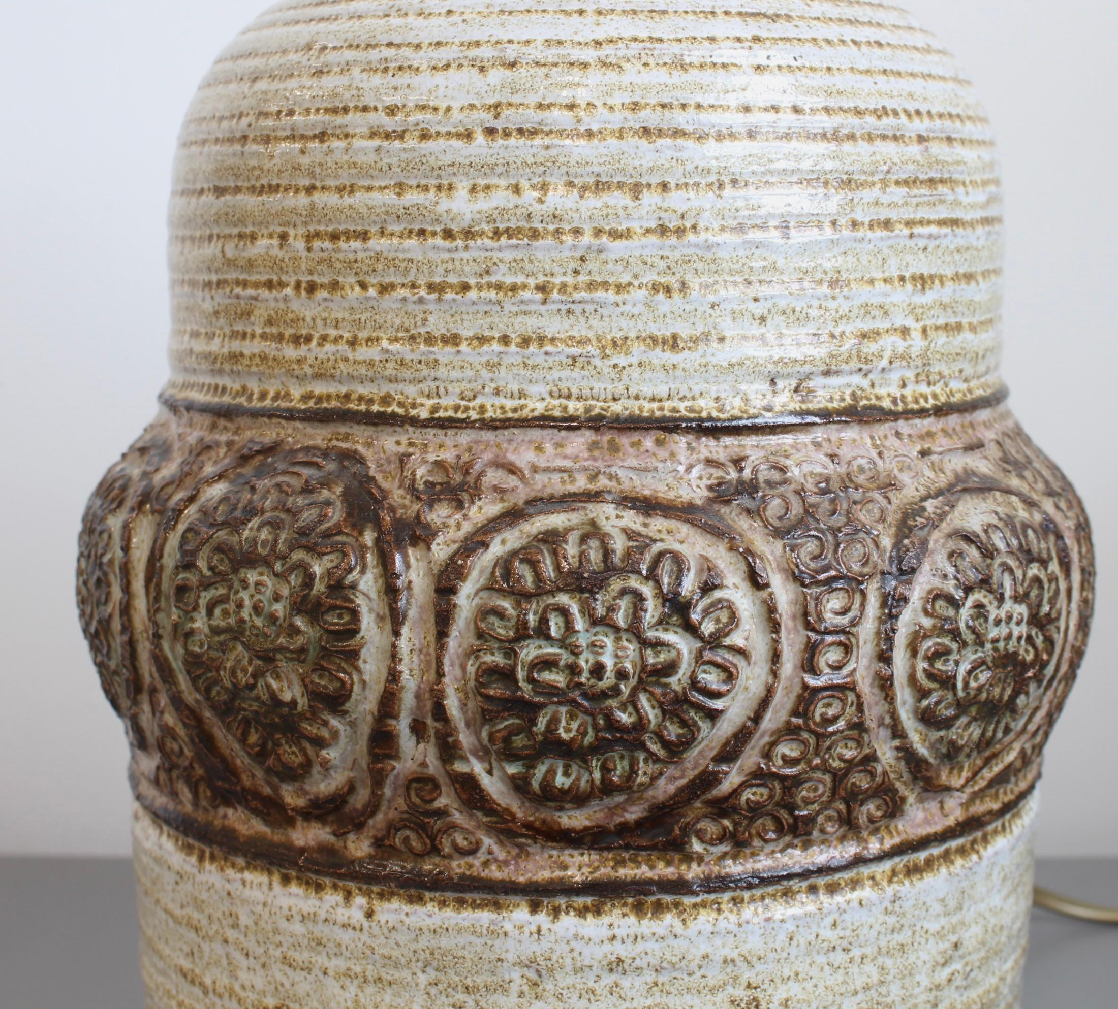 Lampada da tavolo in ceramica di Marcel Giraud, metà del secolo scorso (circa anni '70) in vendita 2