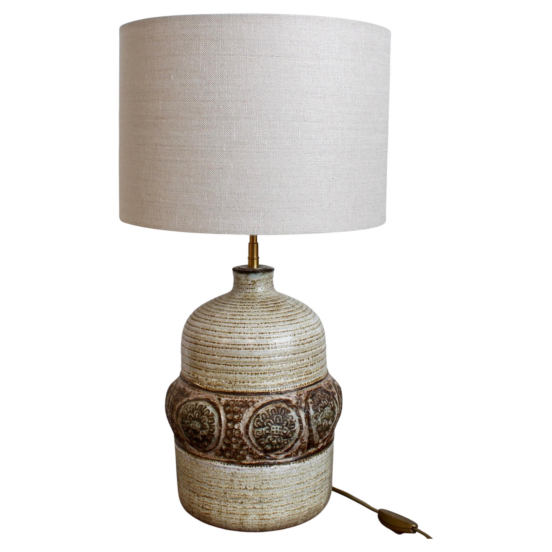 Mid-Century Ceramic Table Lamp by Marcel Giraud (circa 1970s)