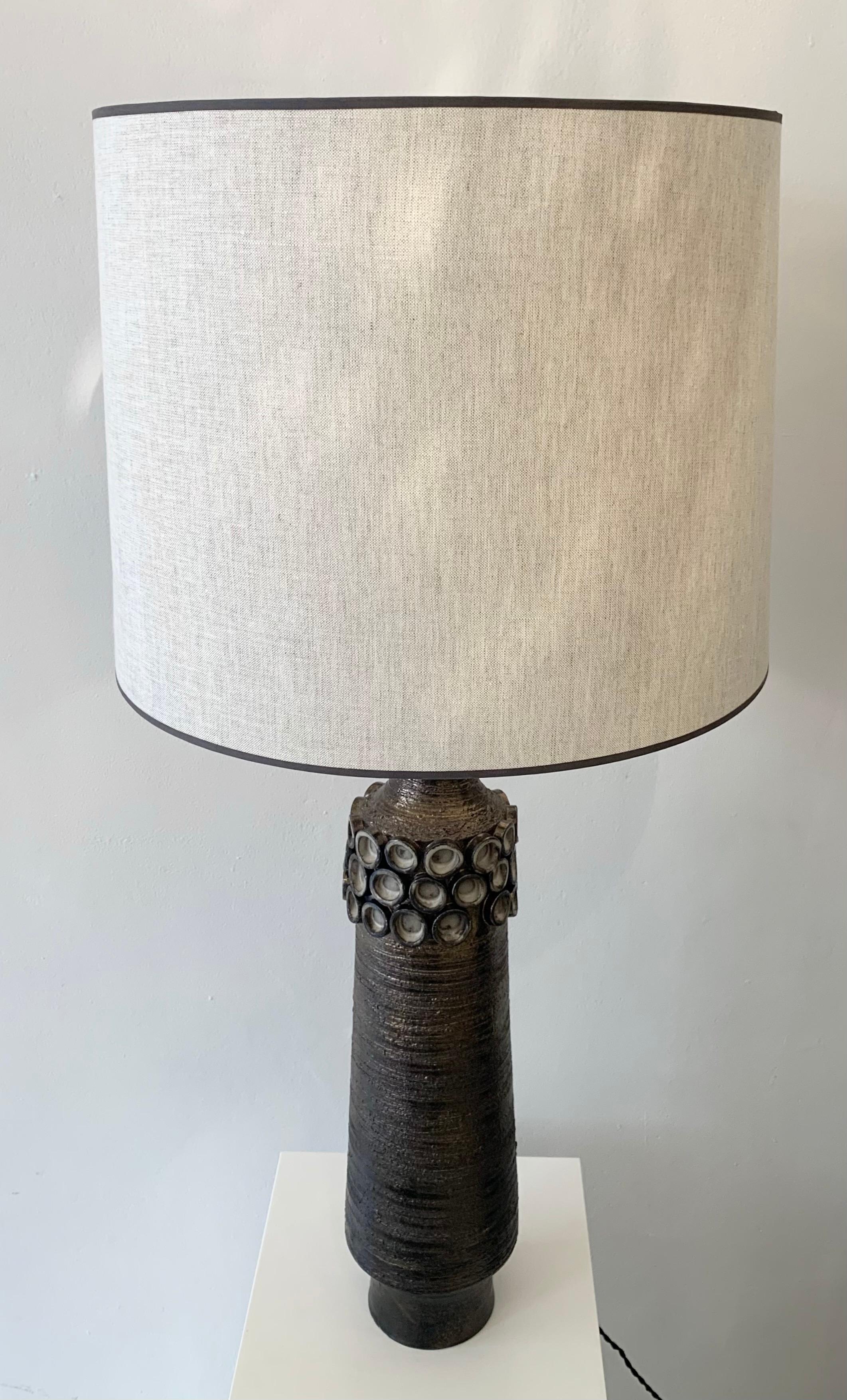 Mid-Century Ceramic Table Lamp by Perignem, Belgium, 1950s In Good Condition For Sale In Brussels, BE