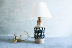 Mid-Century Ceramic Table Lamp by Romacrea, Rome, Italy, 1960s