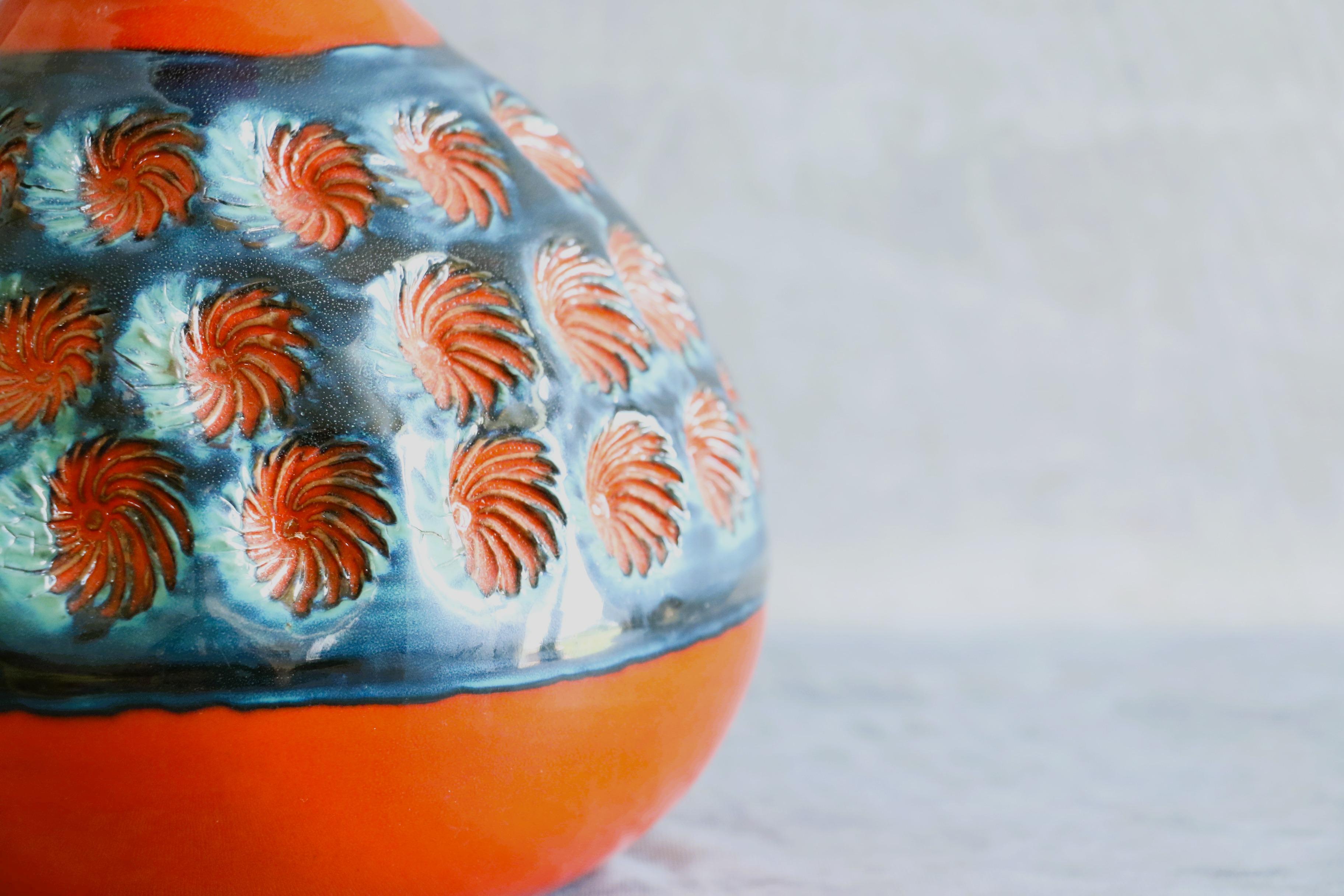 Mid-Century Modern Mid-Century Ceramic Table Lamp by Romacrea, Rome, Italy, 1960s For Sale