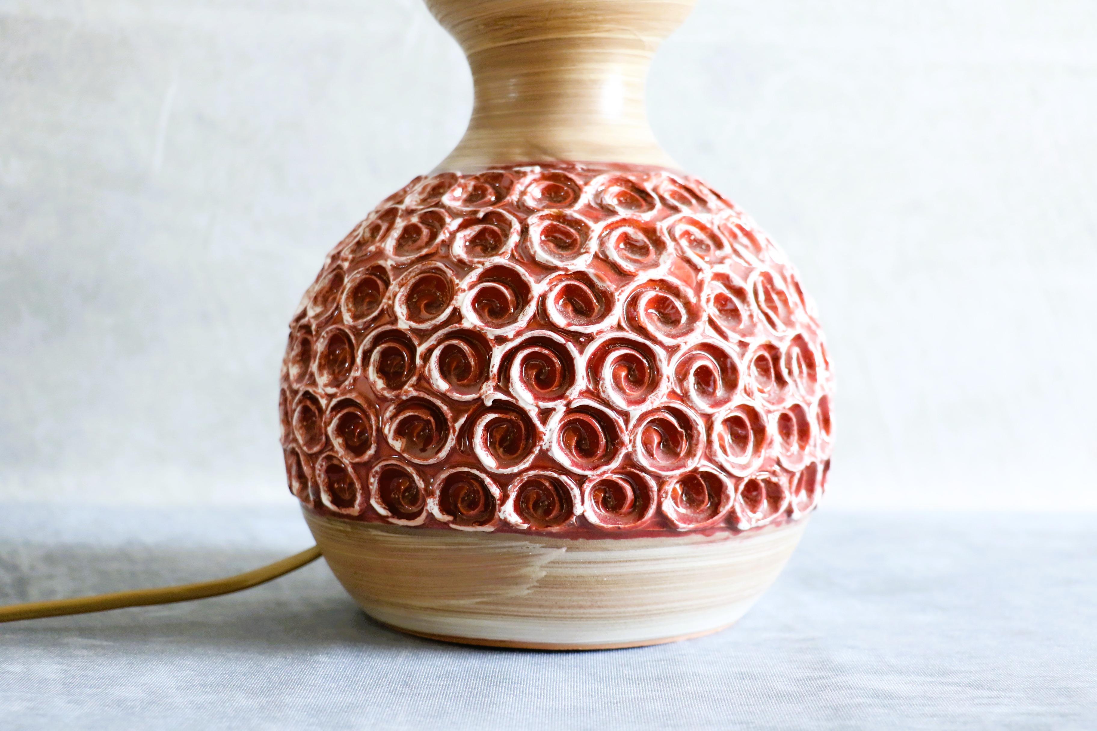italien Lampe de table en céramique du milieu du siècle par Romacrea, Rome, Italie, années 1960 en vente