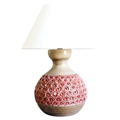 Mid-Century Ceramic Table Lamp by Romacrea, Rome, Italy, 1960s