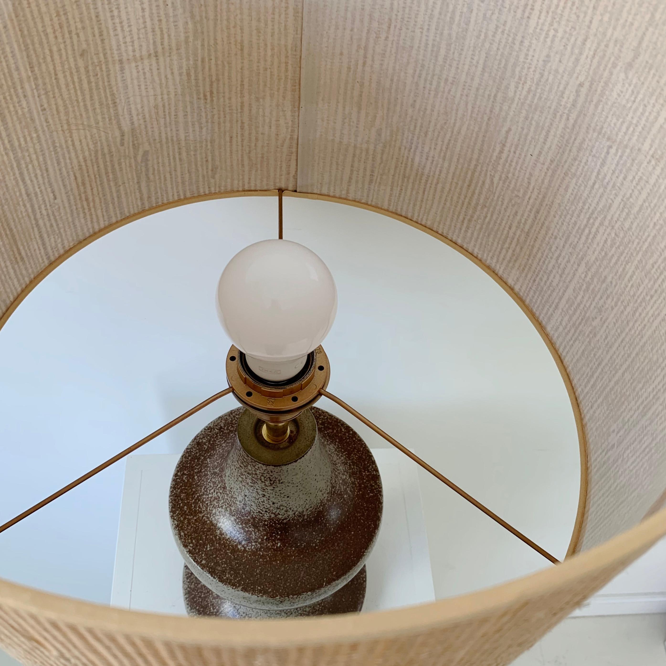 Lampe de table en céramique du milieu du siècle, vers 1960, France en vente 4