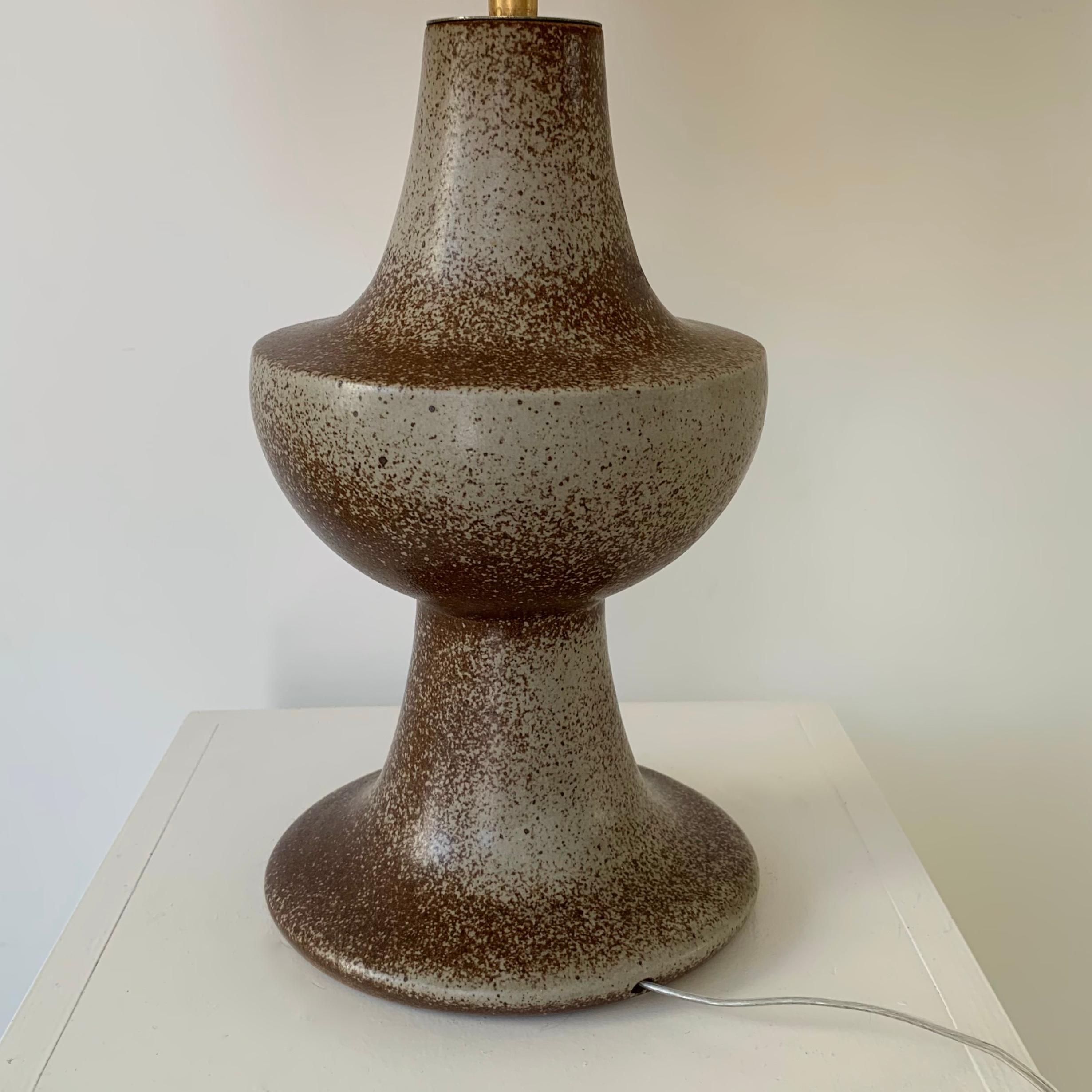 Keramik-Tischlampe aus der Mitte des Jahrhunderts, um 1960, Frankreich im Angebot 7