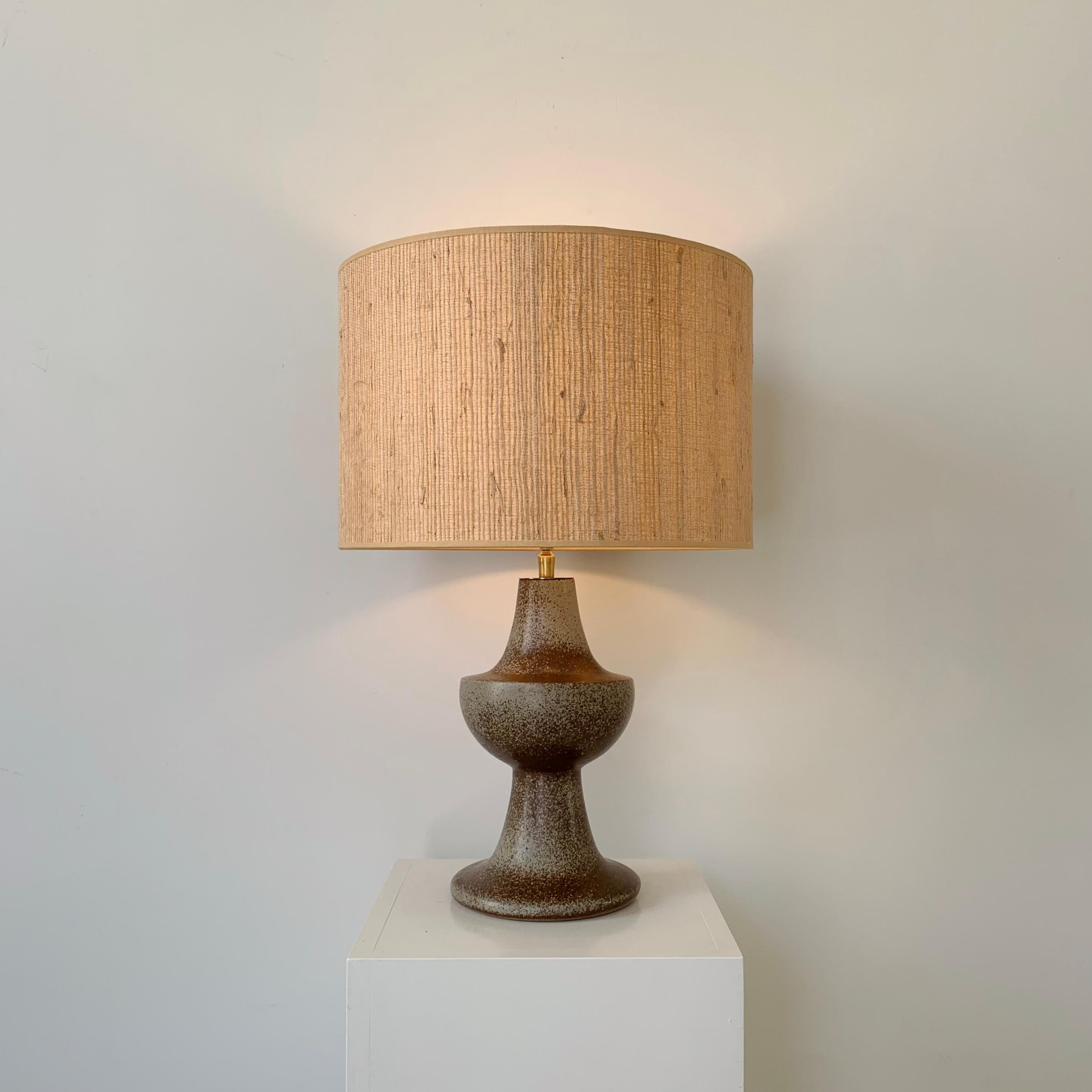 Keramik-Tischlampe aus der Mitte des Jahrhunderts, um 1960, Frankreich im Angebot 9