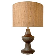 Retro Midcentury Ceramic Table Lamp, circa 1960, France