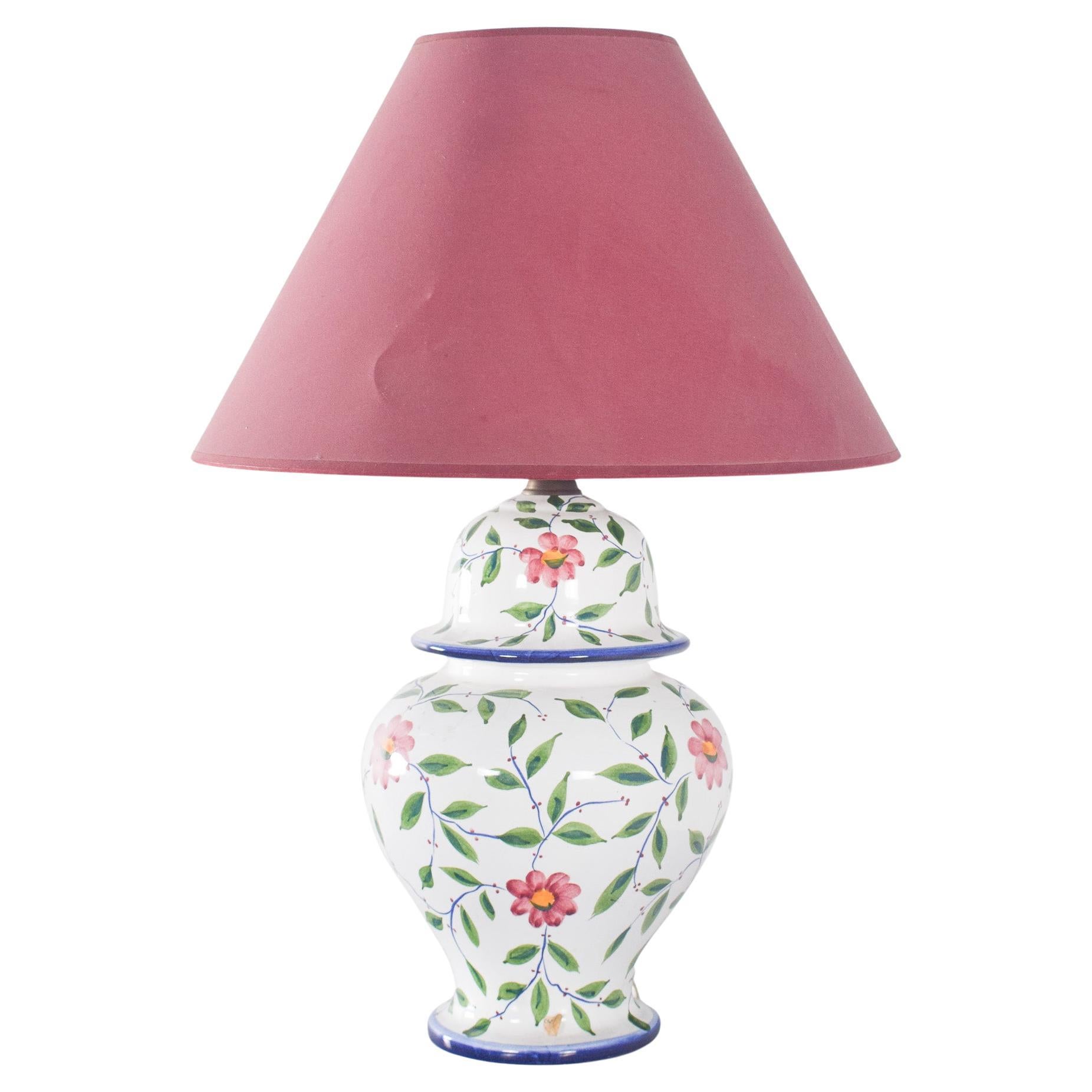 Lampe de table en céramique du milieu du siècle dernier en forme de pot