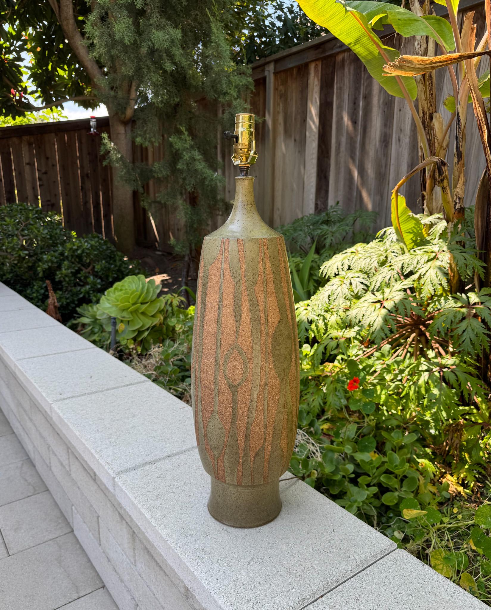 20th Century Mid Century Ceramic Table Lamp, United States, c.1970 For Sale