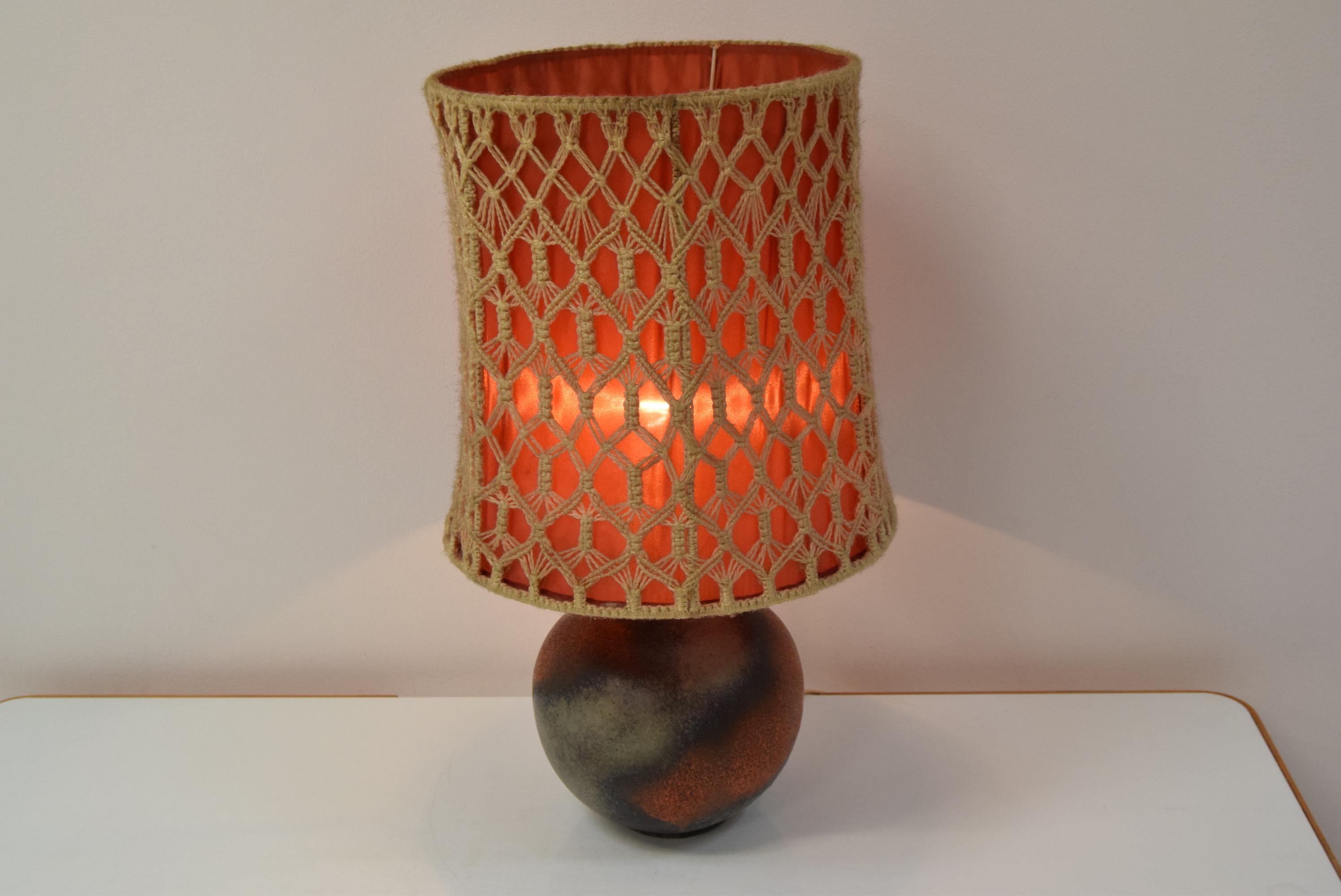 Mid-Century Ceramic Table Lamp, 1970's For Sale 4