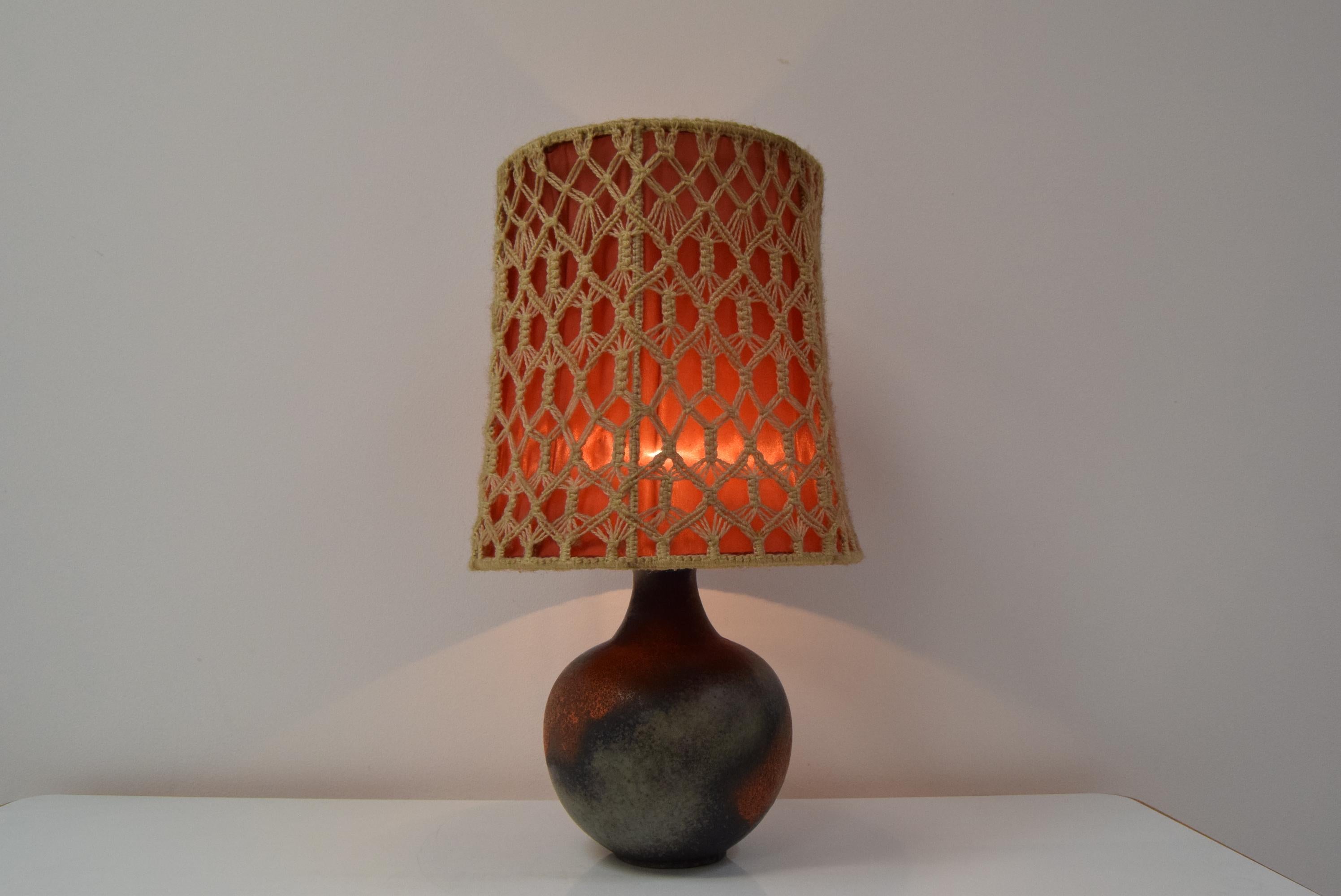 Mid-Century Ceramic Table Lamp, 1970's For Sale 5