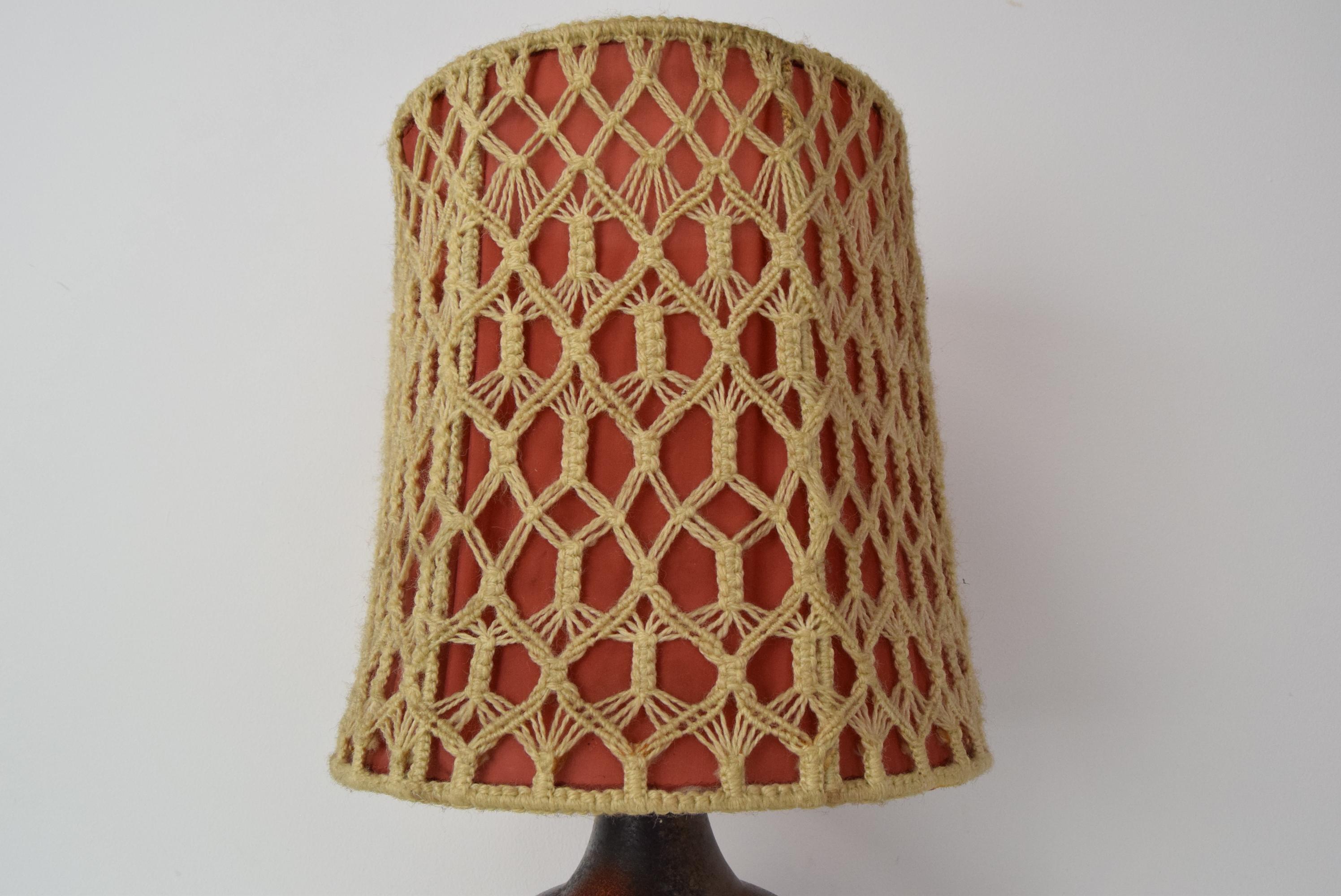 Mid-Century Ceramic Table Lamp, 1970's For Sale 2