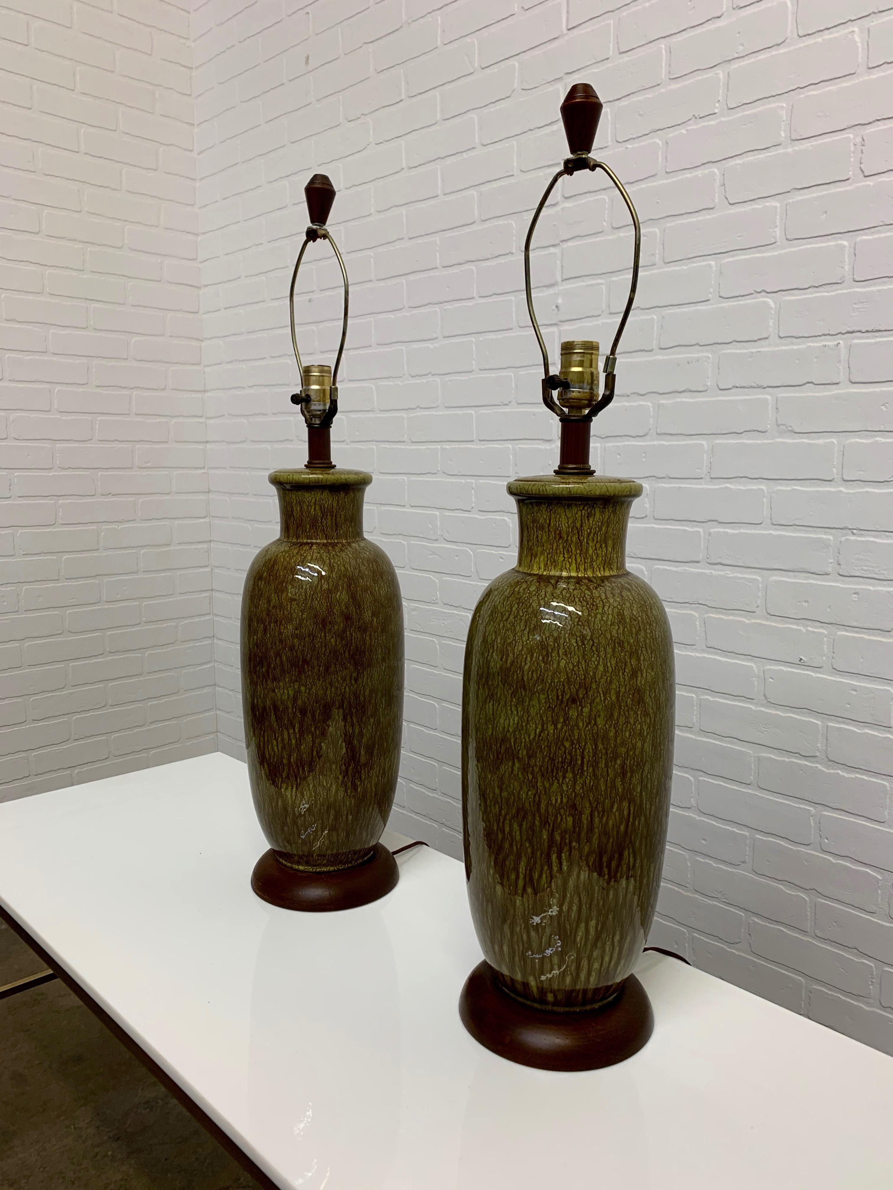 Midcentury Ceramic Table Lamps 5