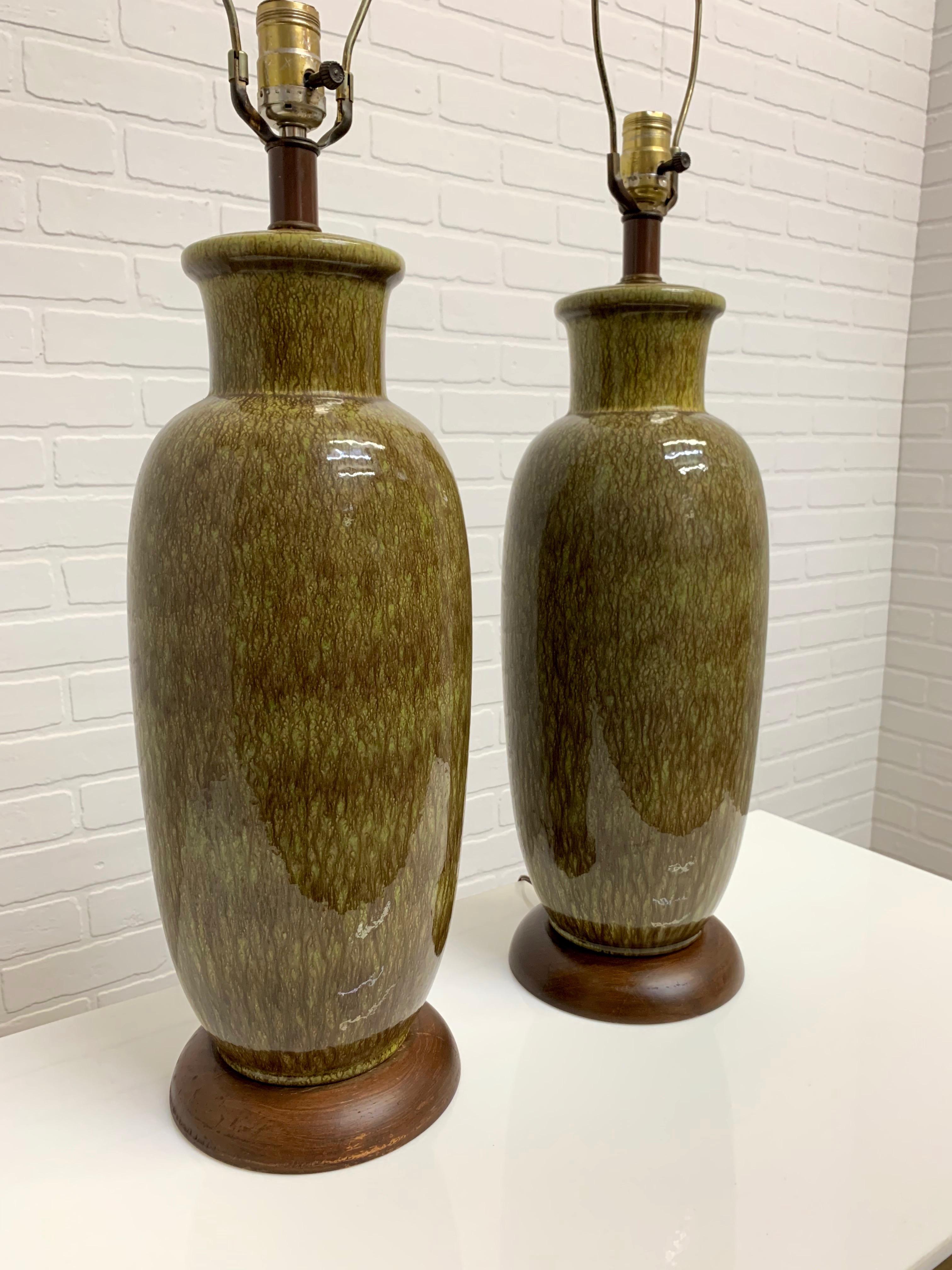 Midcentury Ceramic Table Lamps 4