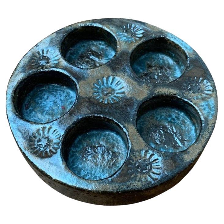 Portacandele in ceramica di metà secolo di Hz, anni '60