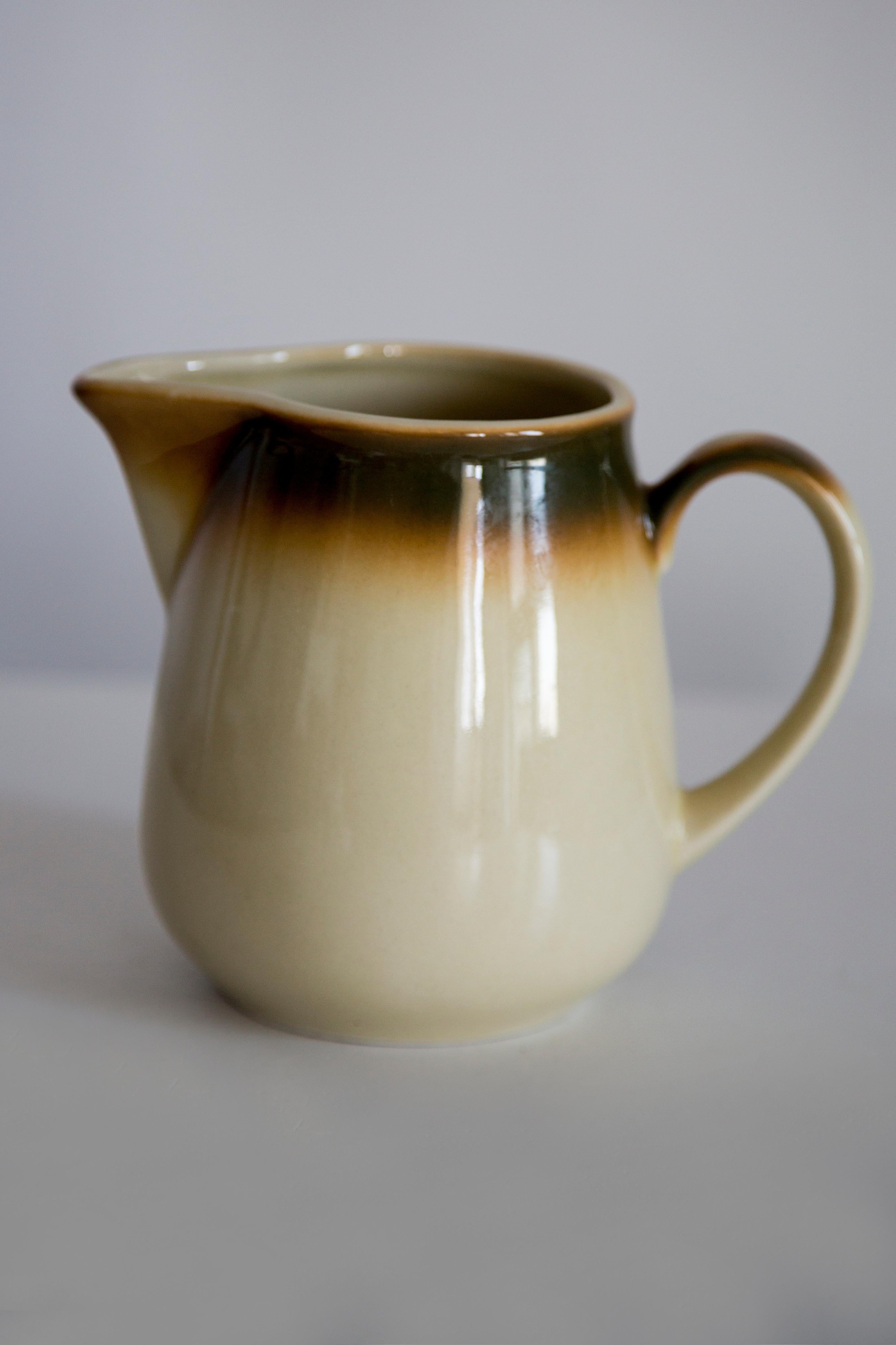 Polish Mid Century Ceramic Tea Milk Water Pot, Europe, 1960s For Sale