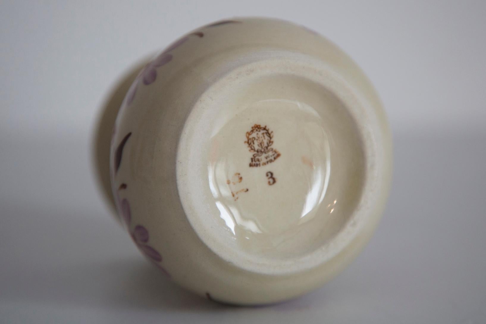 Mid Century Ceramic Tea Milk Water Pot, Small Vase, Europe, 1960s For Sale 1