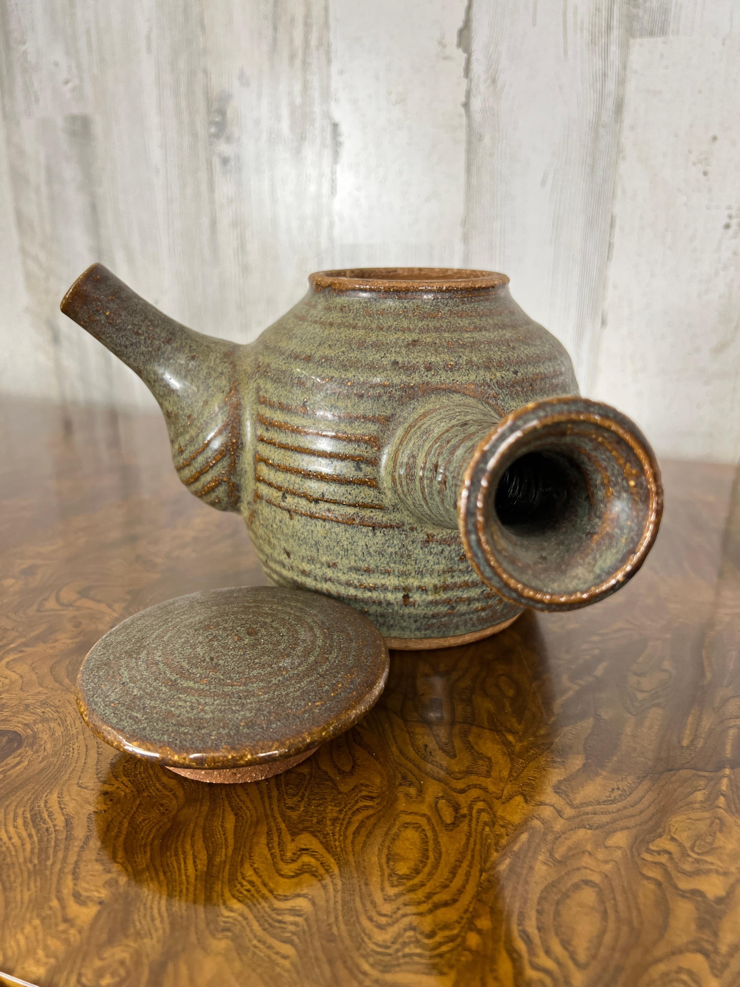 Mid Century Ceramic Tea Pot For Sale 2