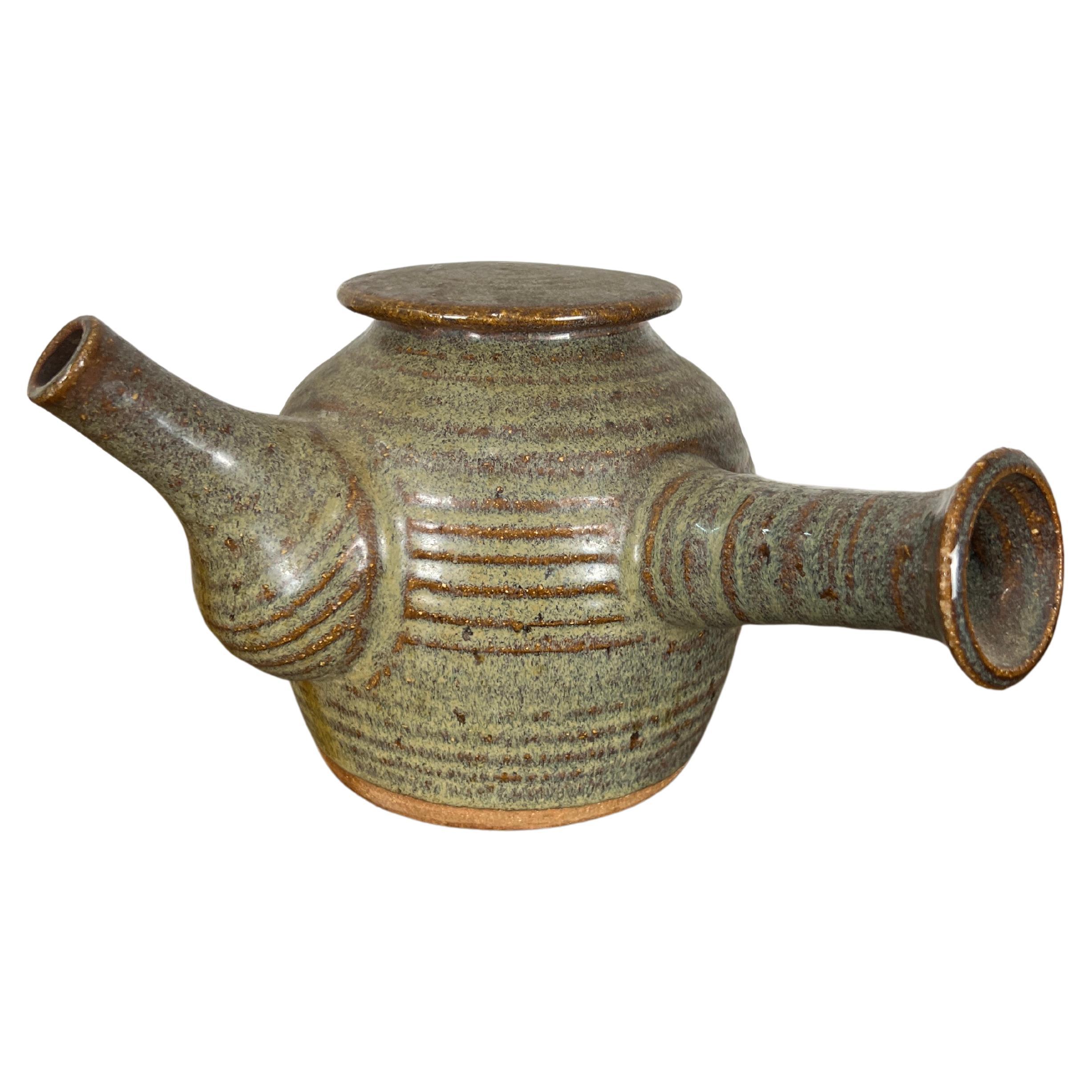Mid Century Ceramic Tea Pot For Sale