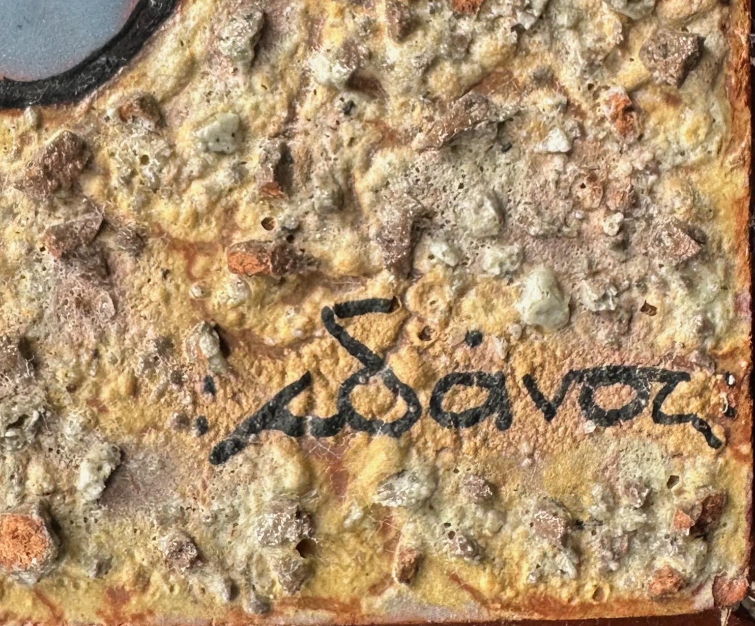 20ième siècle Plaque murale de Don Quichotte en céramique du milieu du siècle par Danos, Grèce, années 1960 en vente