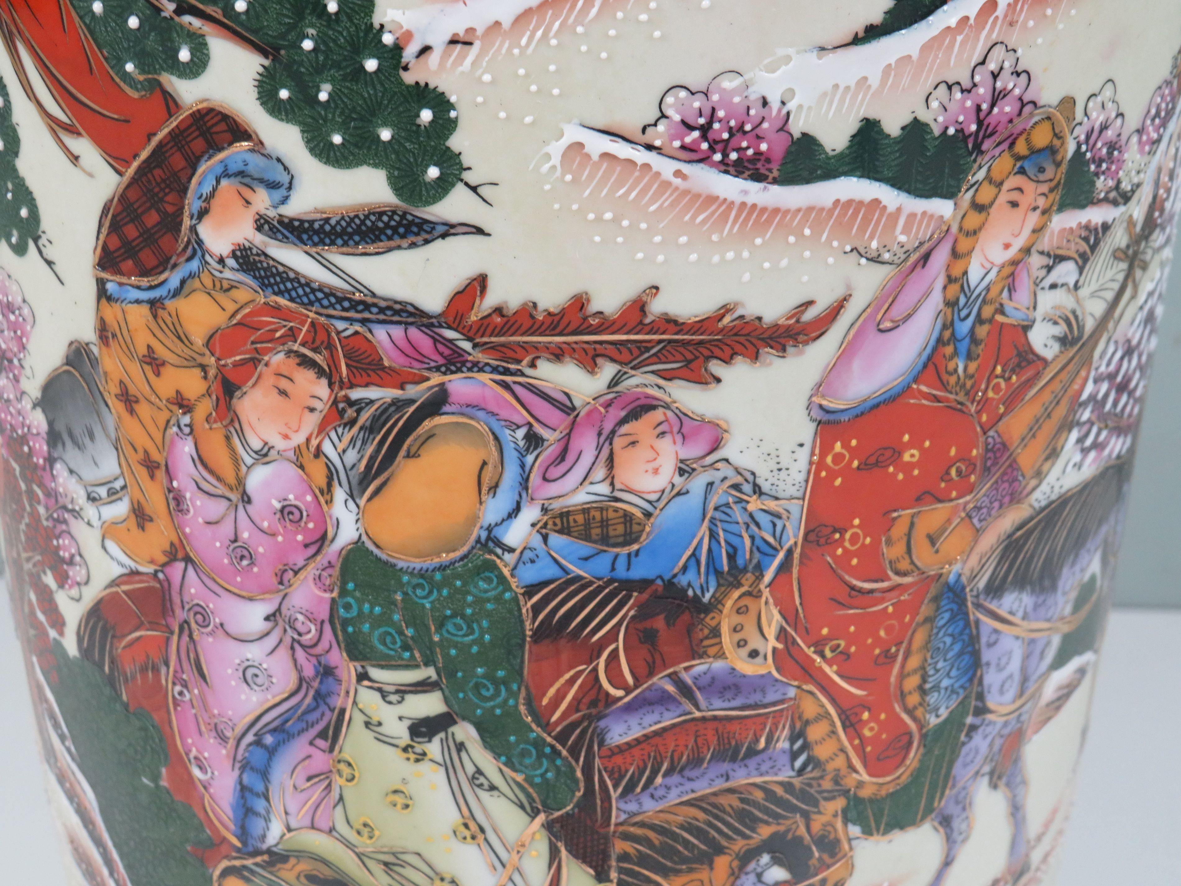 Chinois Porte-parapluie en céramique du milieu du siècle 1950-1970 en vente