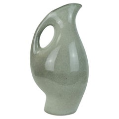 Vintage Midcentury Ceramic Vase 1950s Organic Shape Fritz Van Daalen Jug Model K5/11