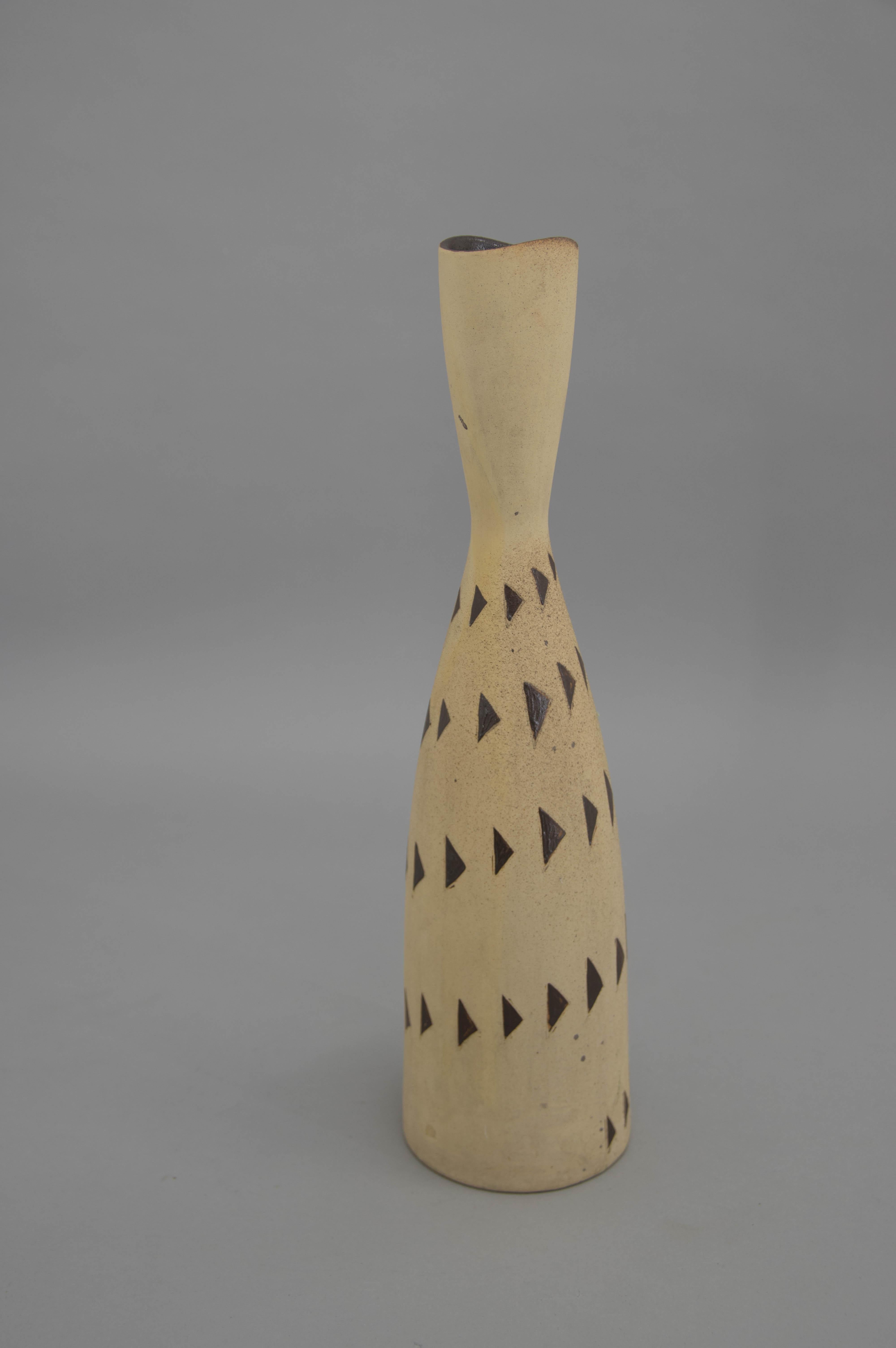 Mid-Century Modern Vase en céramique du milieu du siècle, années 1960 en vente