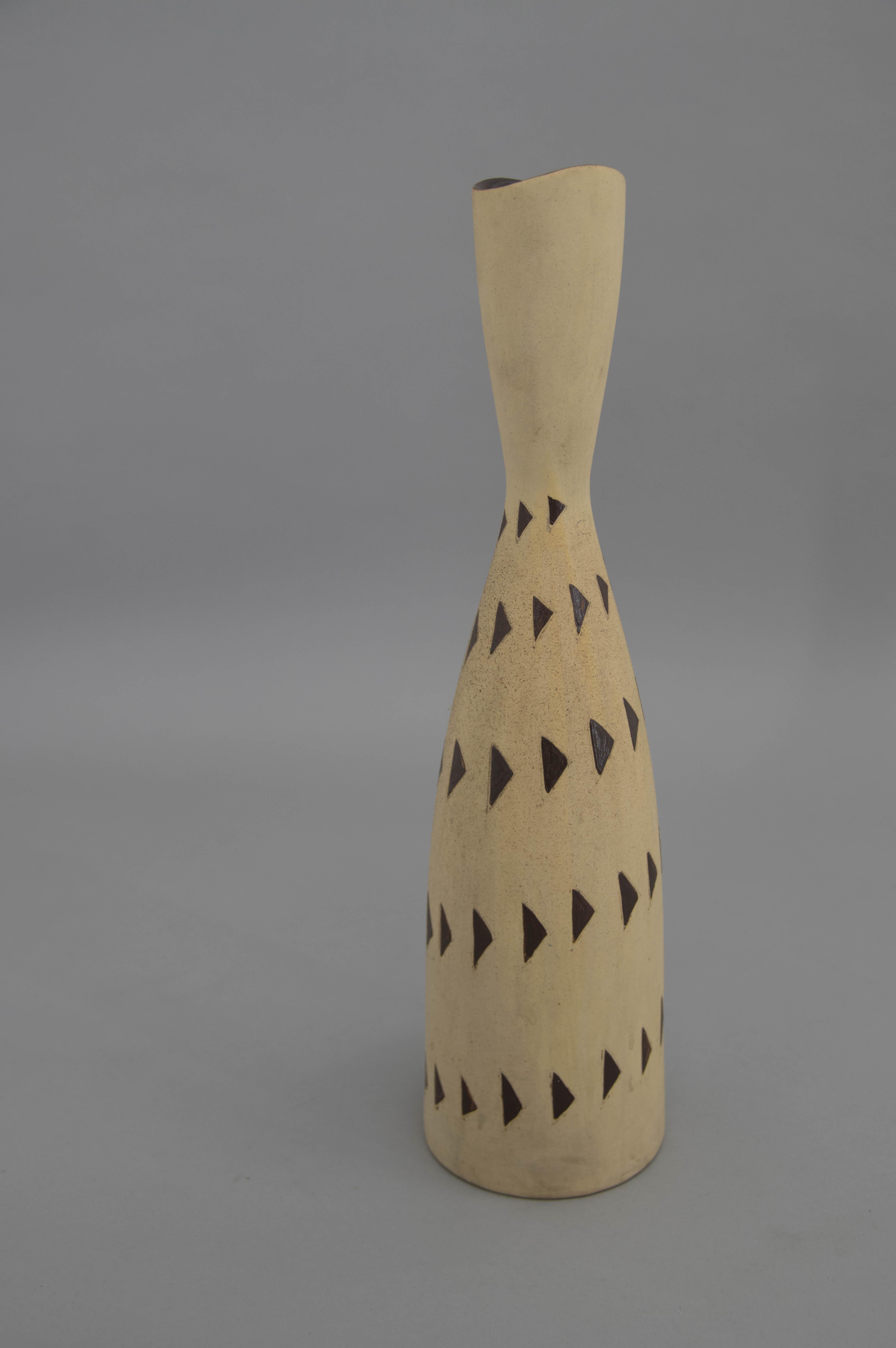 Midcentury Ceramic Vase, 1960s In Good Condition For Sale In Praha, CZ