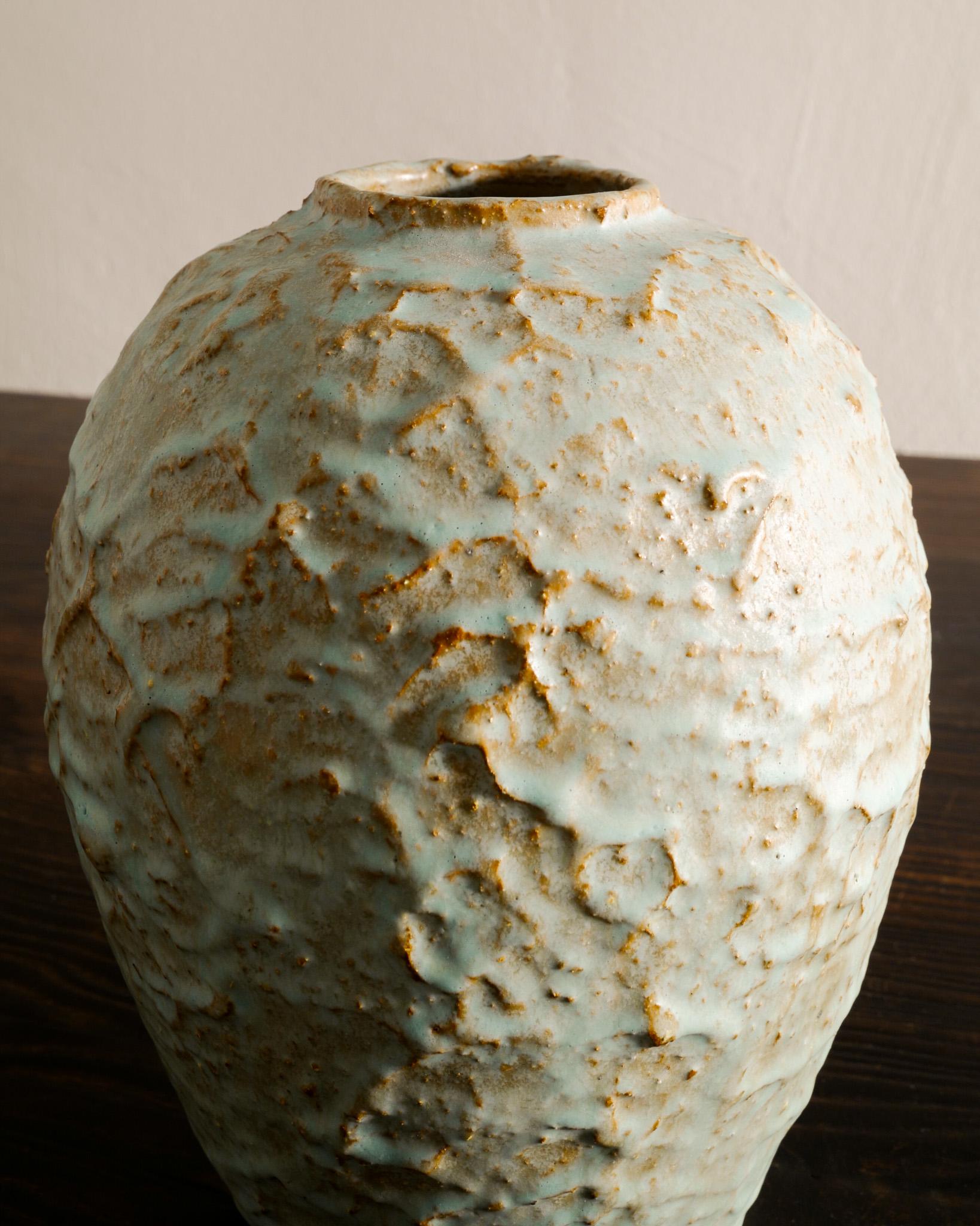 Swedish Mid Century Ceramic Vase by Andersson & Johansson for Höganäs Sweden, 1940s  For Sale