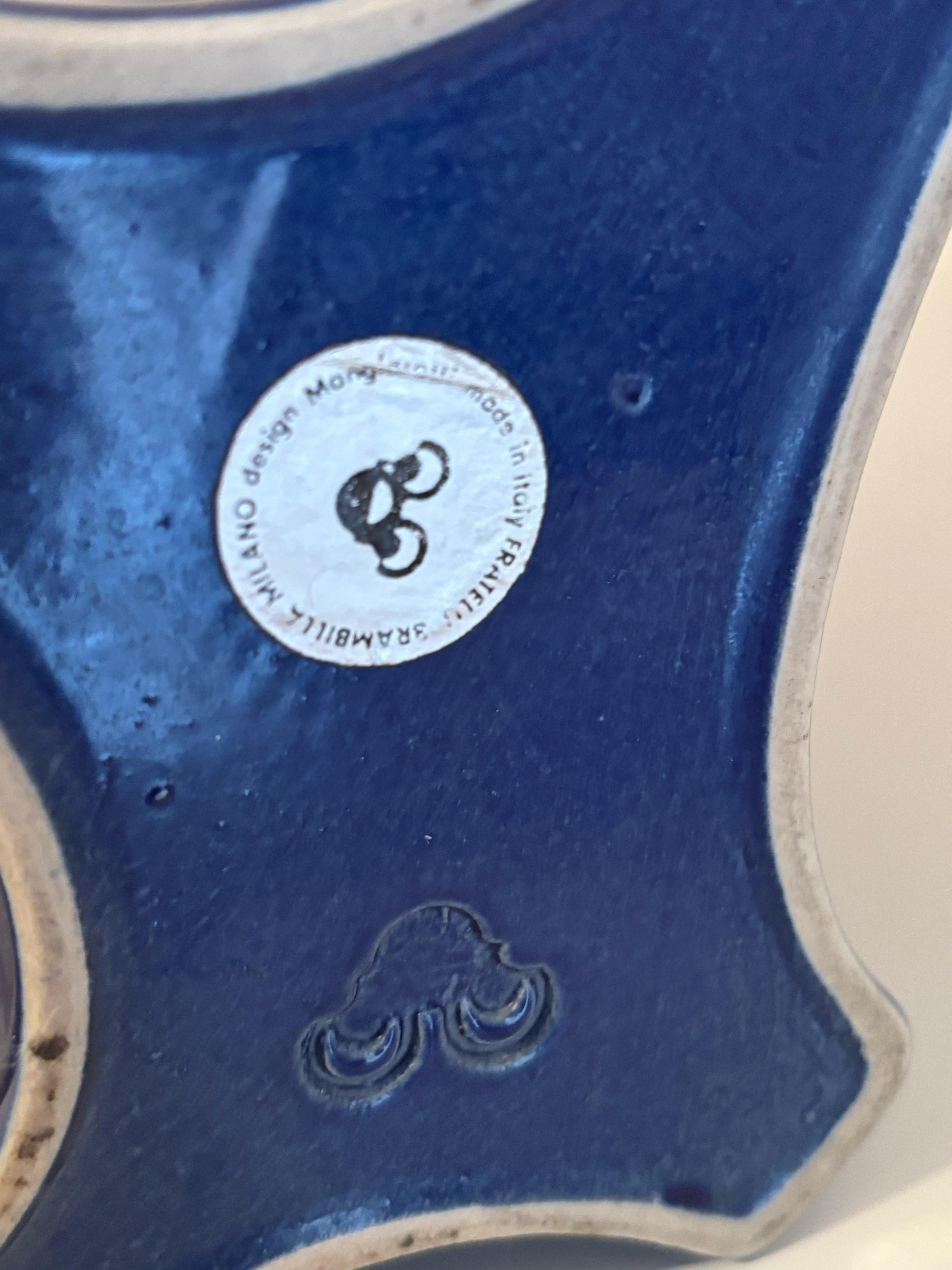 Vaso in ceramica di metà secolo di Angelo Mangiarotti per Fratelli Brambillaambi in vendita 2