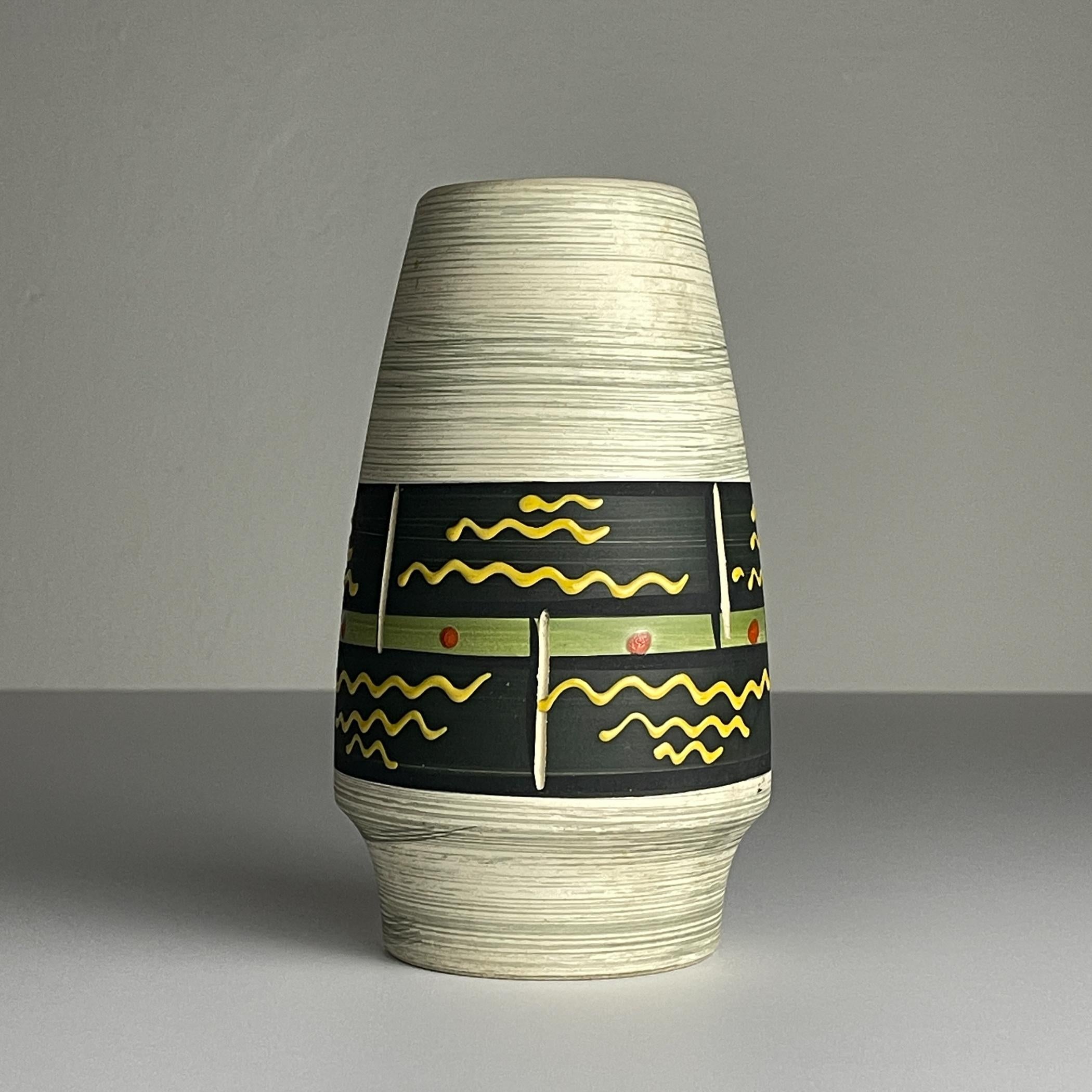 Mid-Century moderno Vaso in ceramica di metà secolo di Bay Keramik, Germania Ovest, anni '60 in vendita