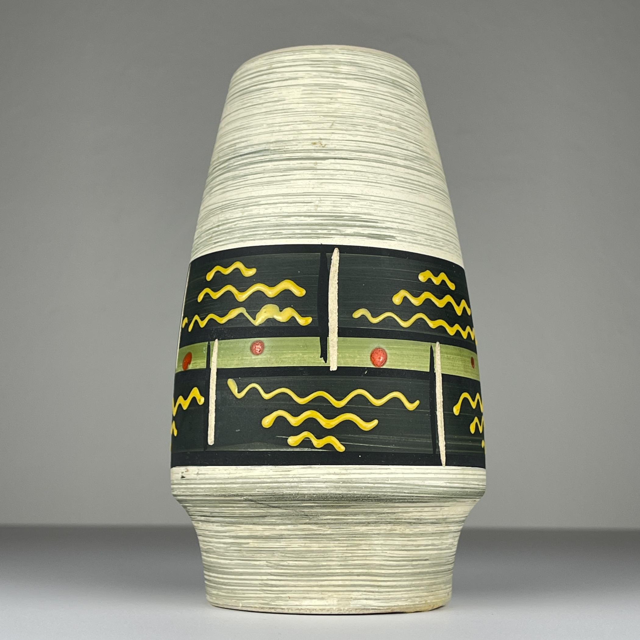 Vaso in ceramica di metà secolo di Bay Keramik, Germania Ovest, anni '60 in vendita 2