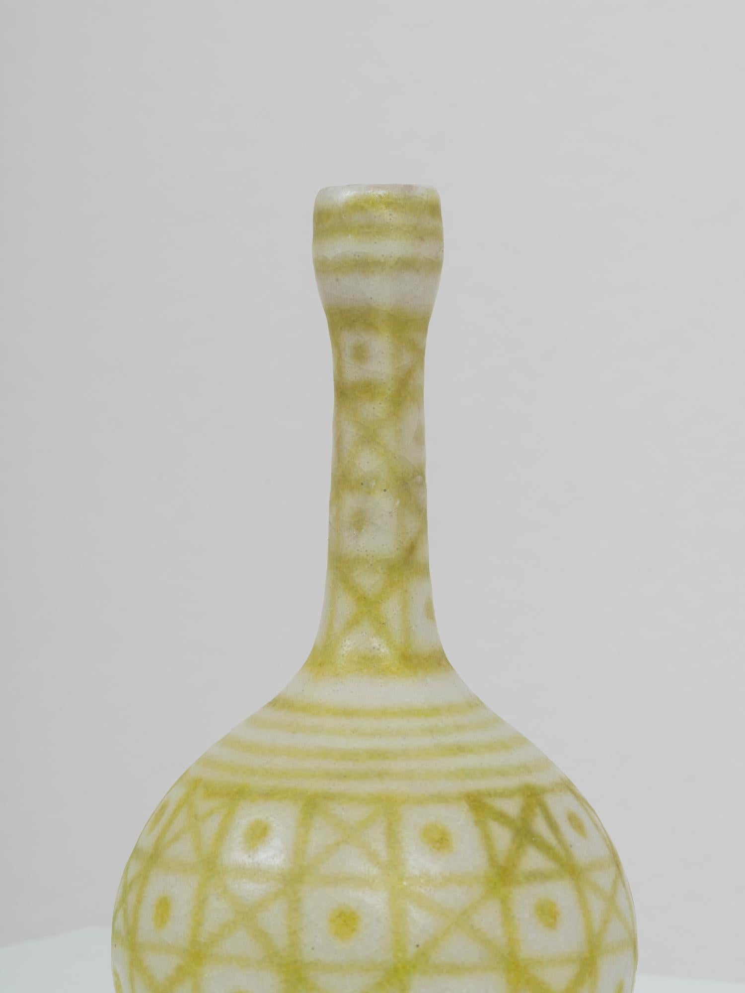 italien Vase en céramique du milieu du siècle dernier de Guido Gambone pour La Tirrena en vente