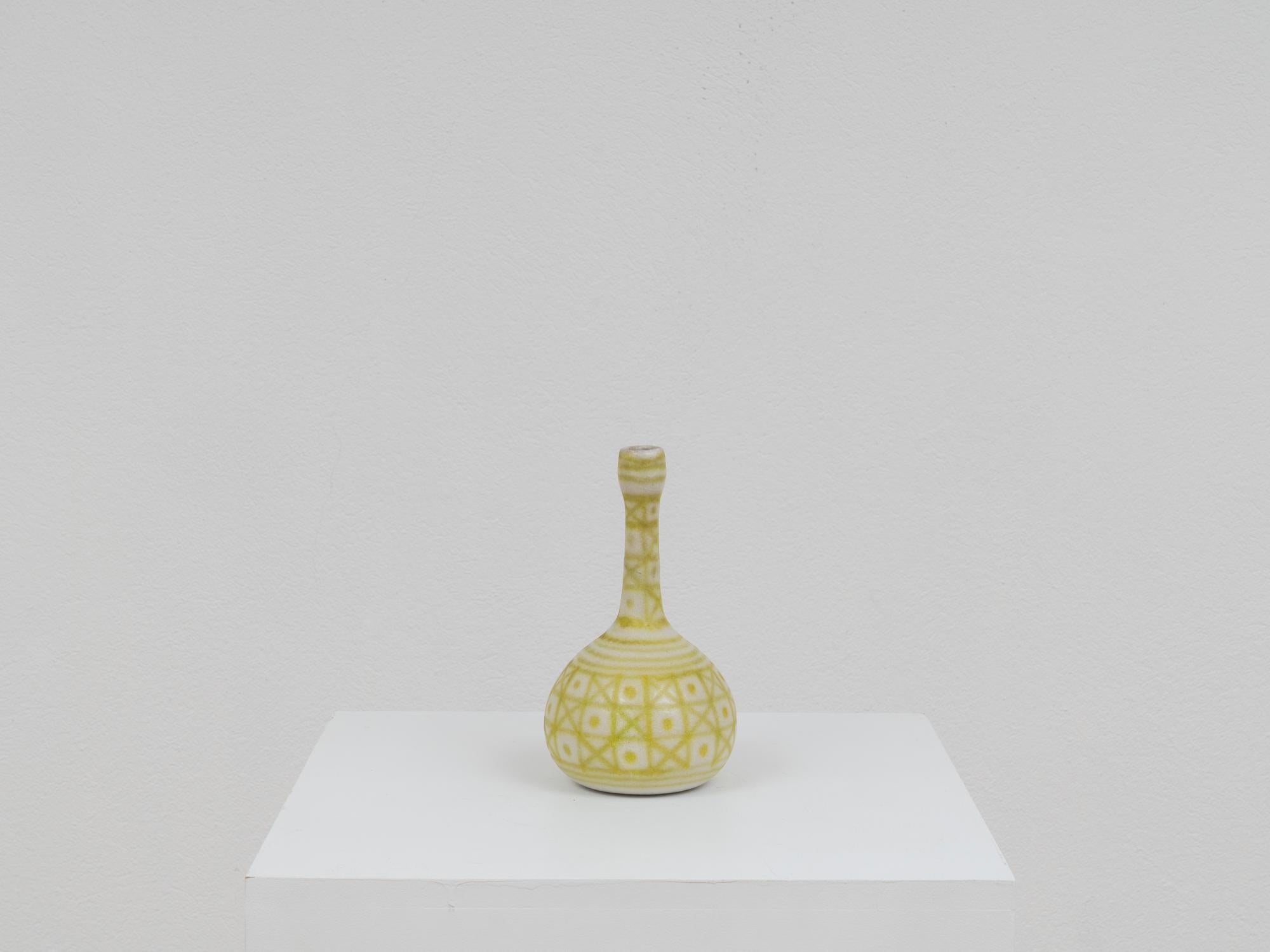 Mid-Century Ceramic Vase by Guido Gambone for La Tirrena In Good Condition For Sale In Koper, SI