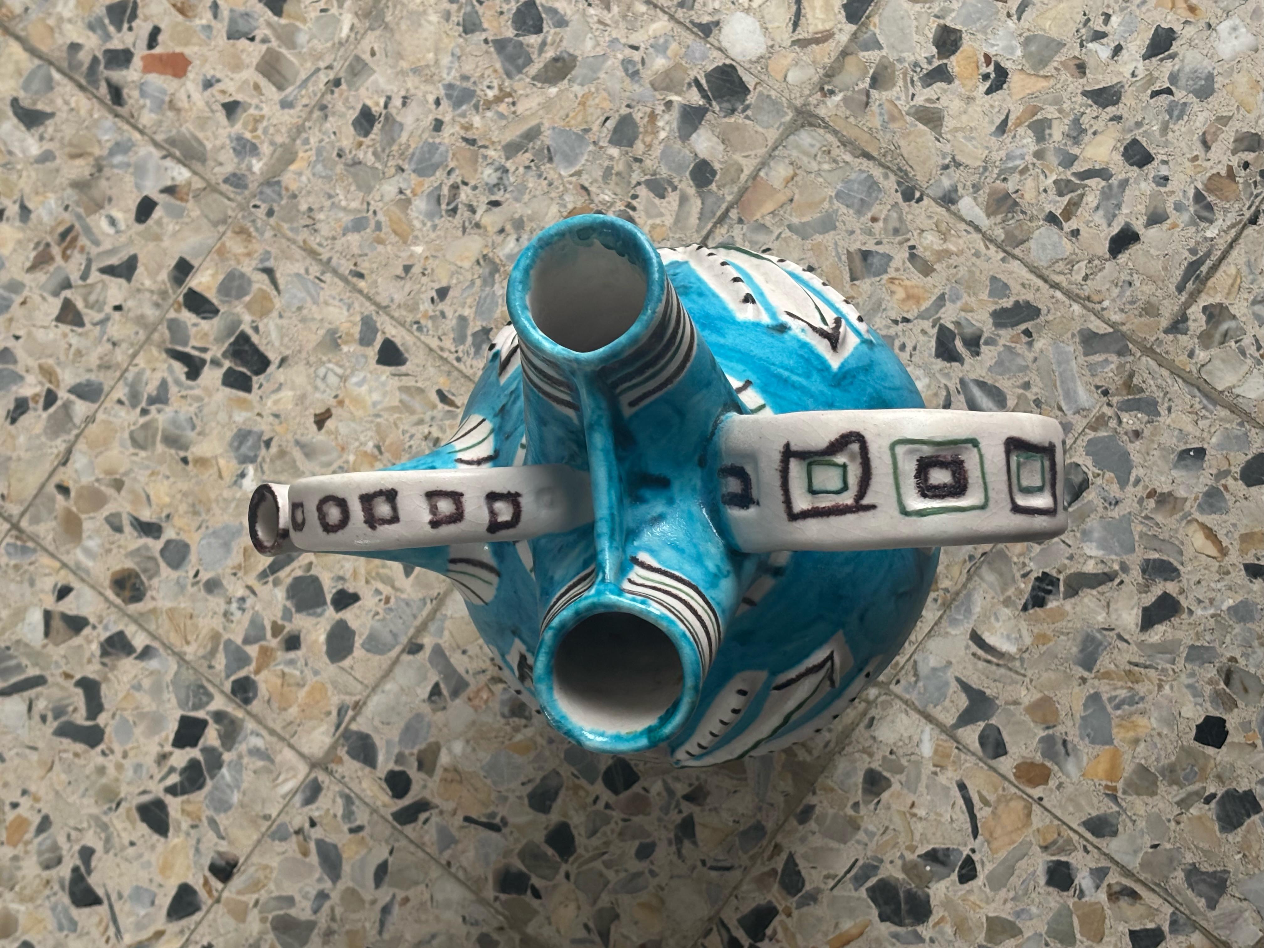 Vaso in ceramica di metà secolo di Guido Gambone in vendita 2