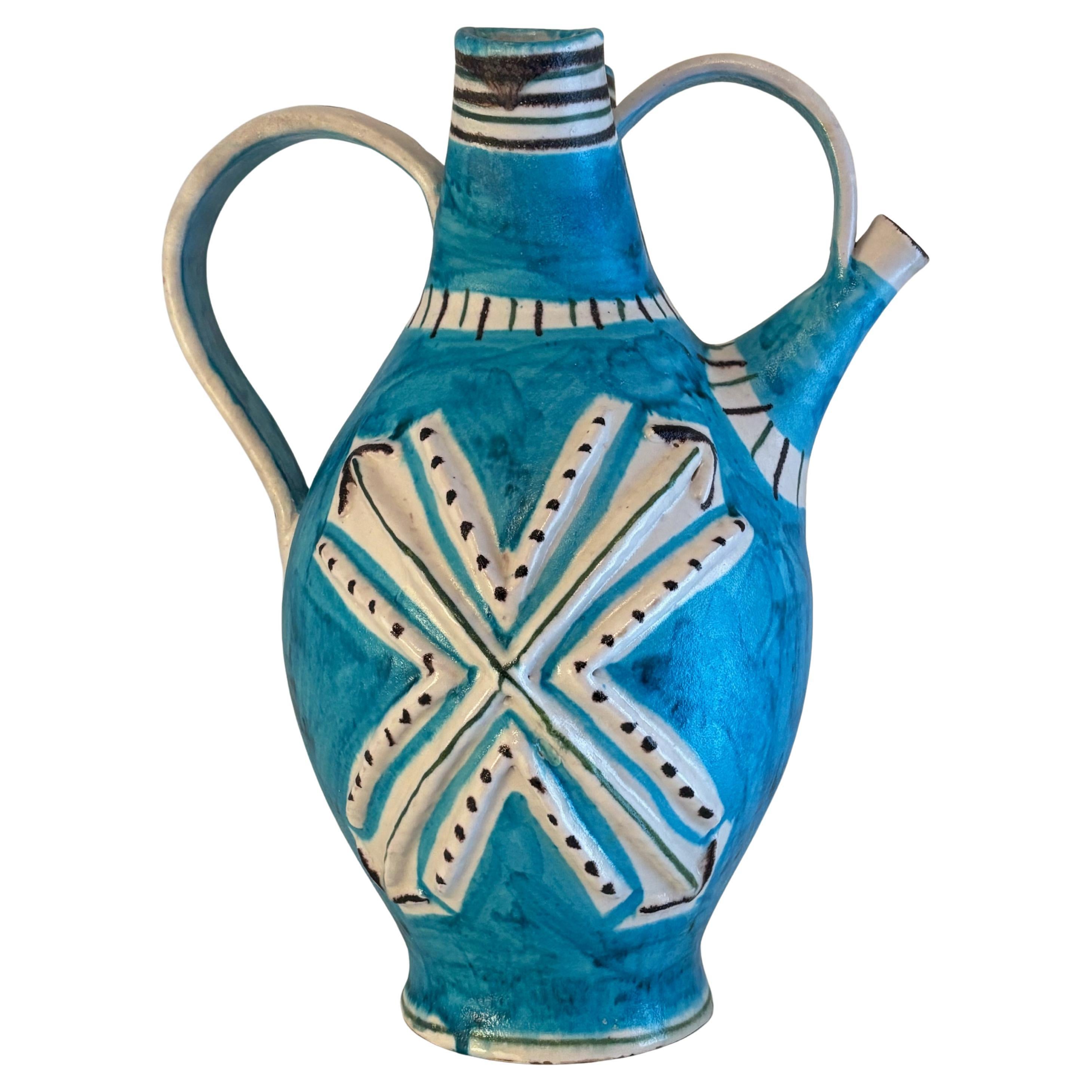 Vaso in ceramica di metà secolo di Guido Gambone