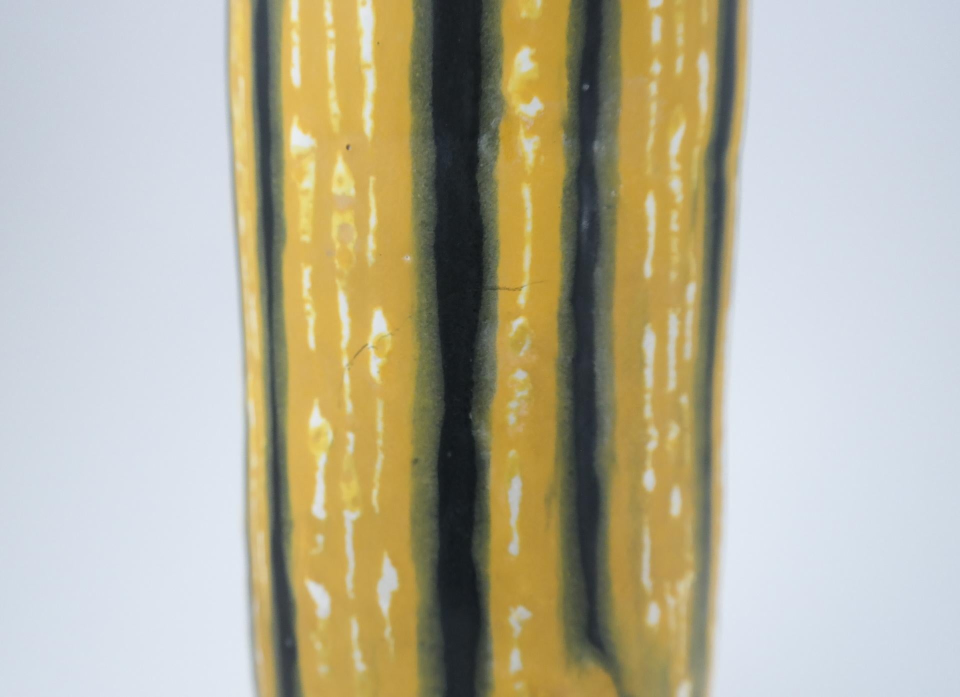 Glazed Midcentury Ceramic Vase by Illes, 1970s