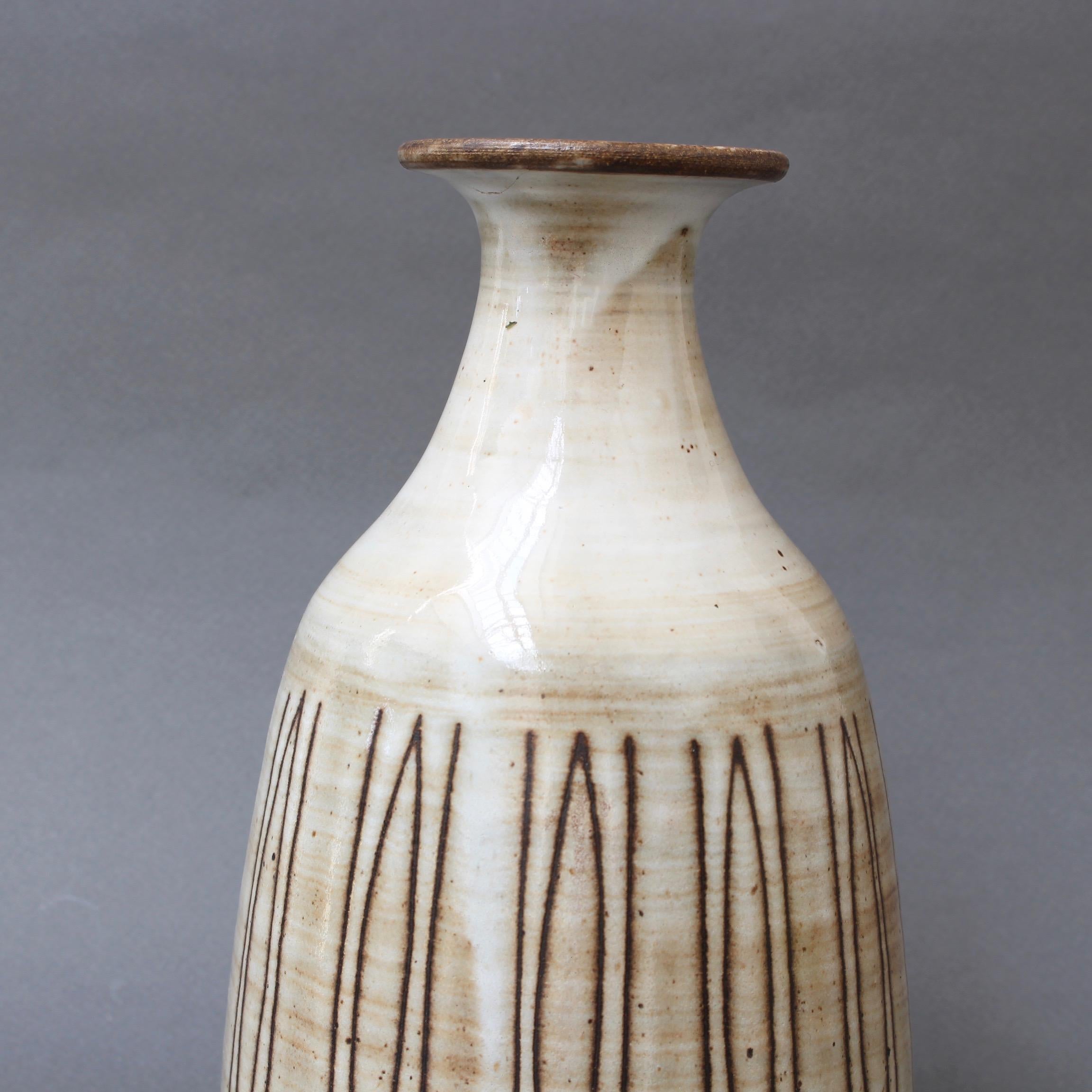 Midcentury Ceramic Vase by Jacques Pouchain, Atelier Dieulefit, circa 1960s 4