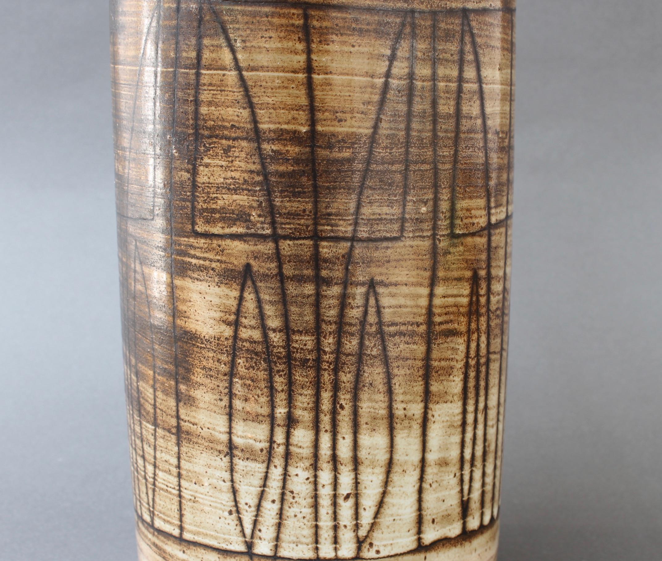Midcentury Ceramic Vase by Jacques Pouchain, Atelier Dieulefit, circa 1960s For Sale 4