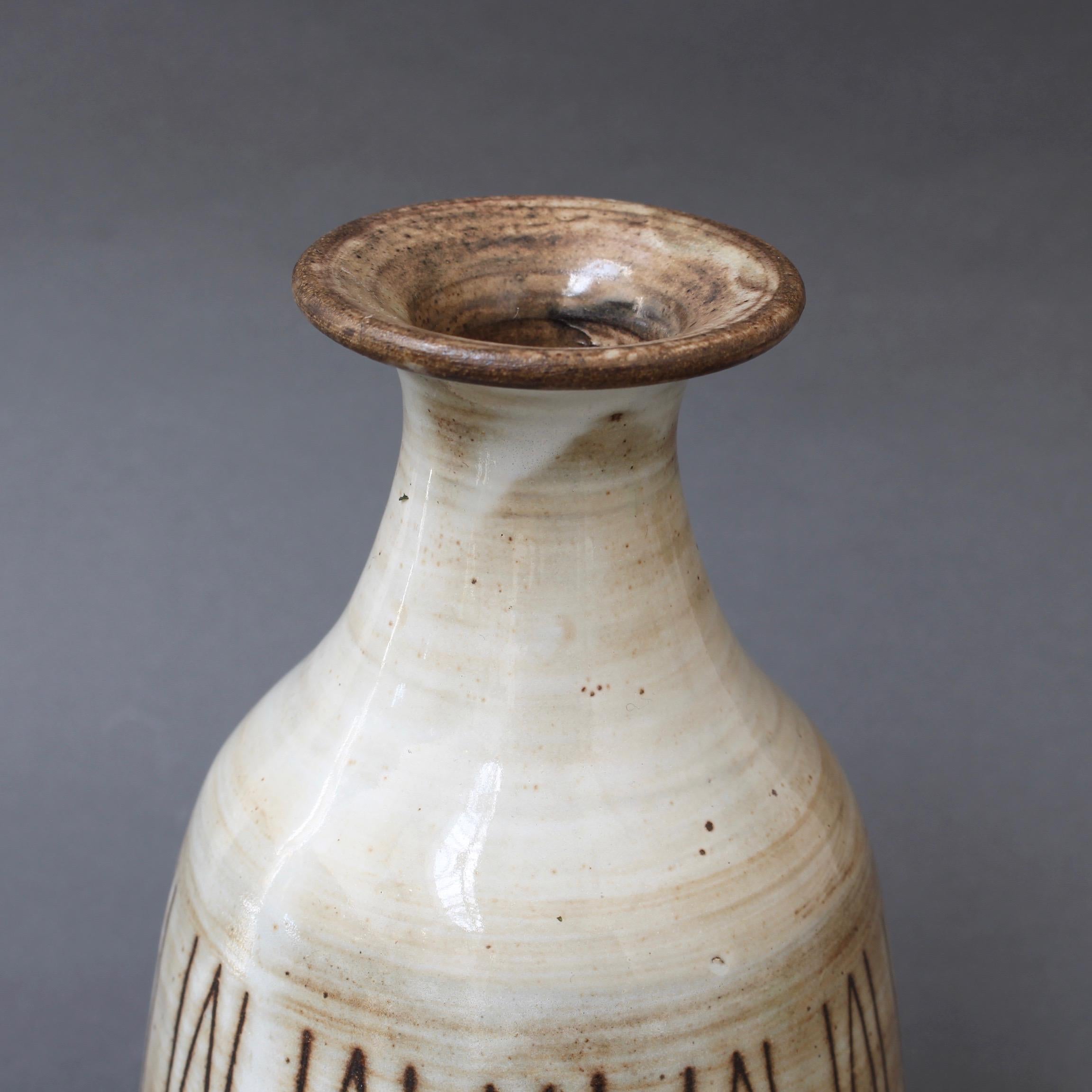Midcentury Ceramic Vase by Jacques Pouchain, Atelier Dieulefit, circa 1960s 6