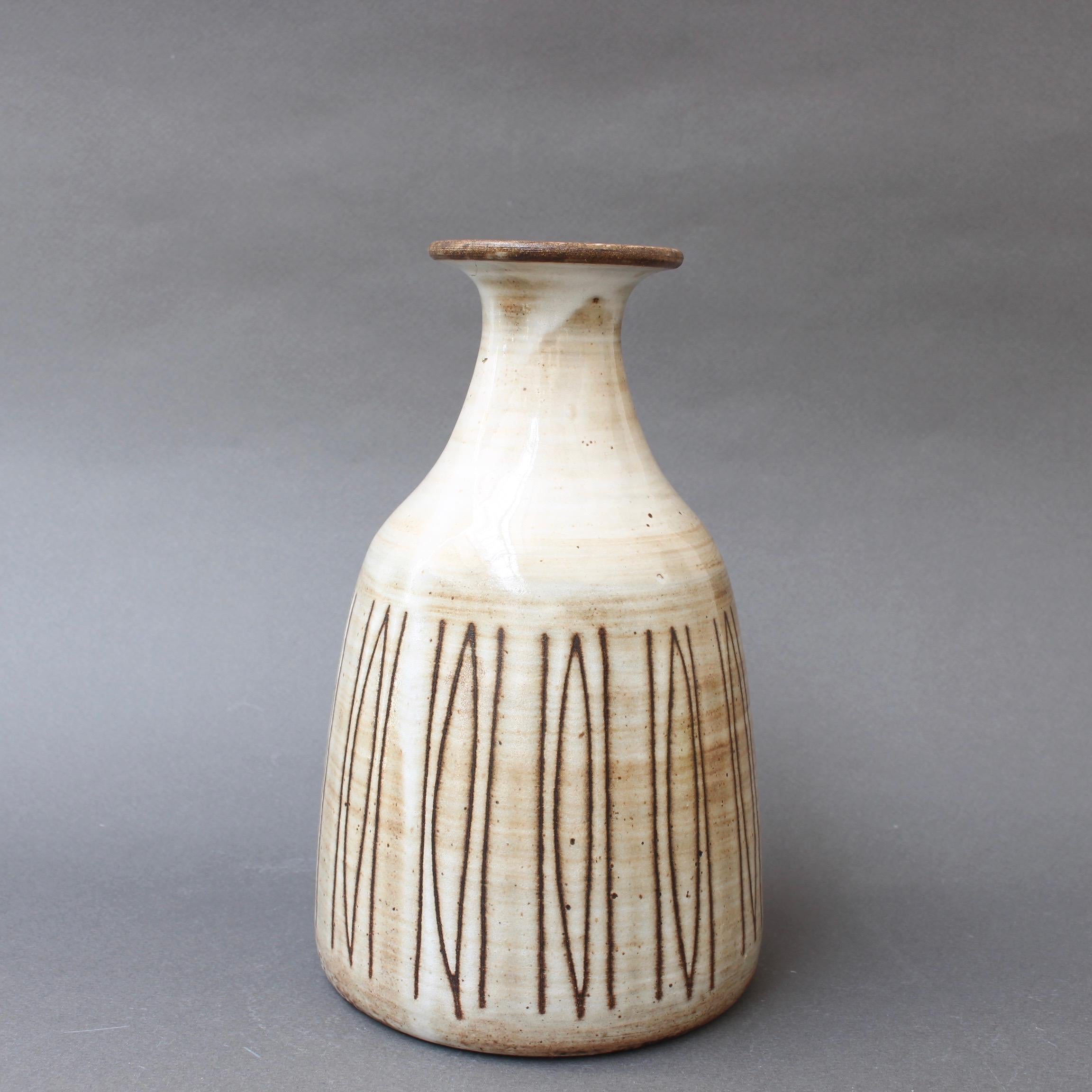 Mid-Century Modern Midcentury Ceramic Vase by Jacques Pouchain, Atelier Dieulefit, circa 1960s