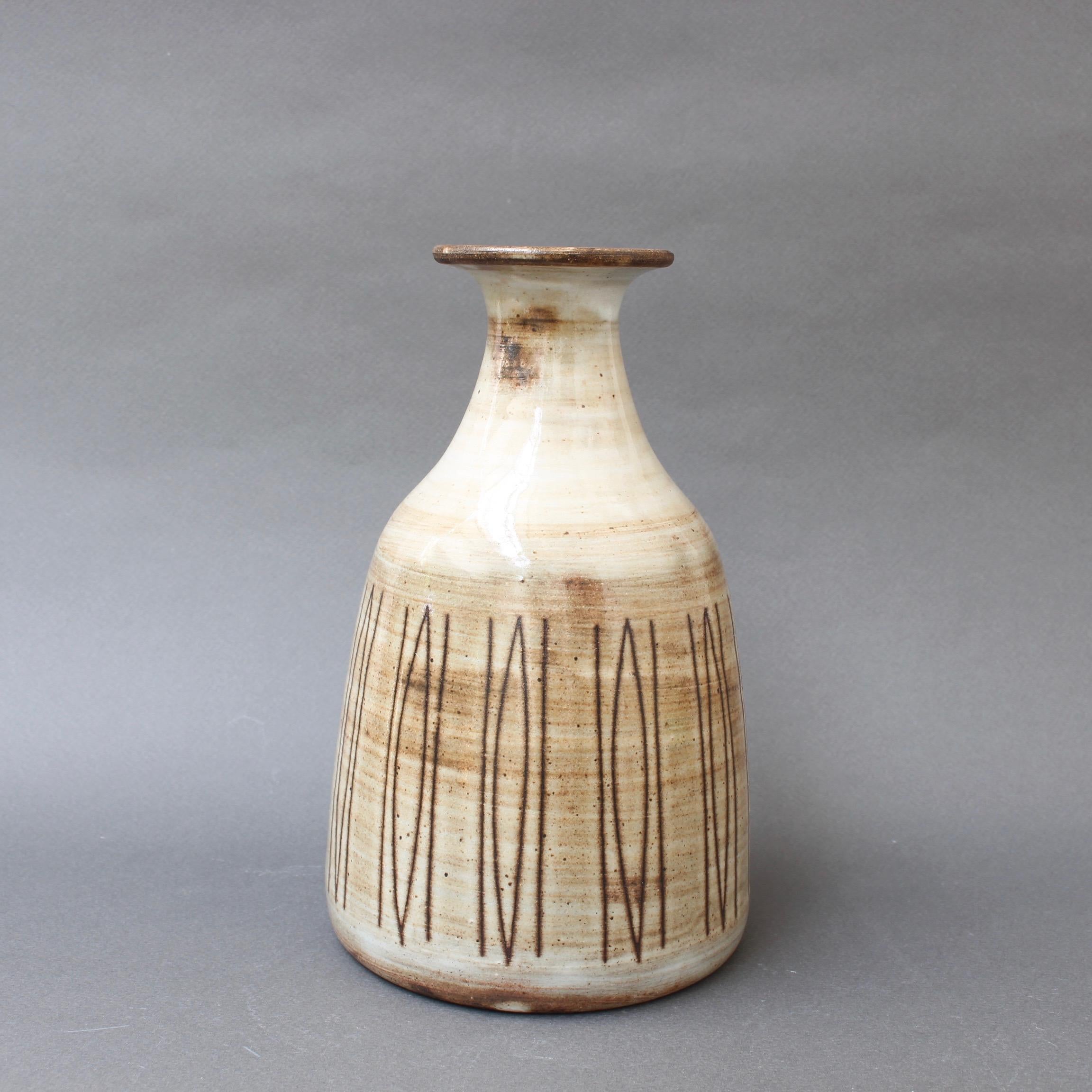 Midcentury Ceramic Vase by Jacques Pouchain, Atelier Dieulefit, circa 1960s In Good Condition In London, GB