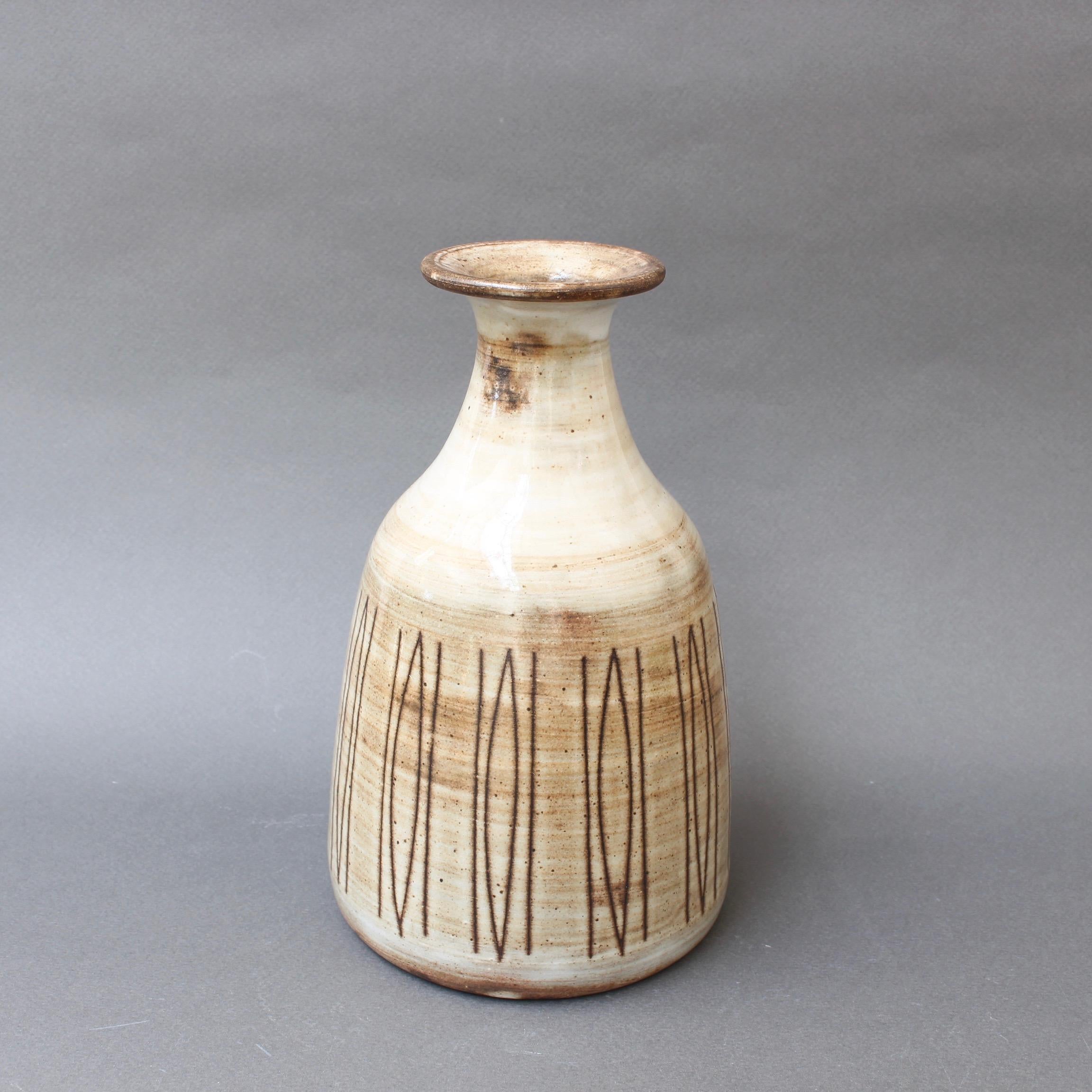 Mid-20th Century Midcentury Ceramic Vase by Jacques Pouchain, Atelier Dieulefit, circa 1960s