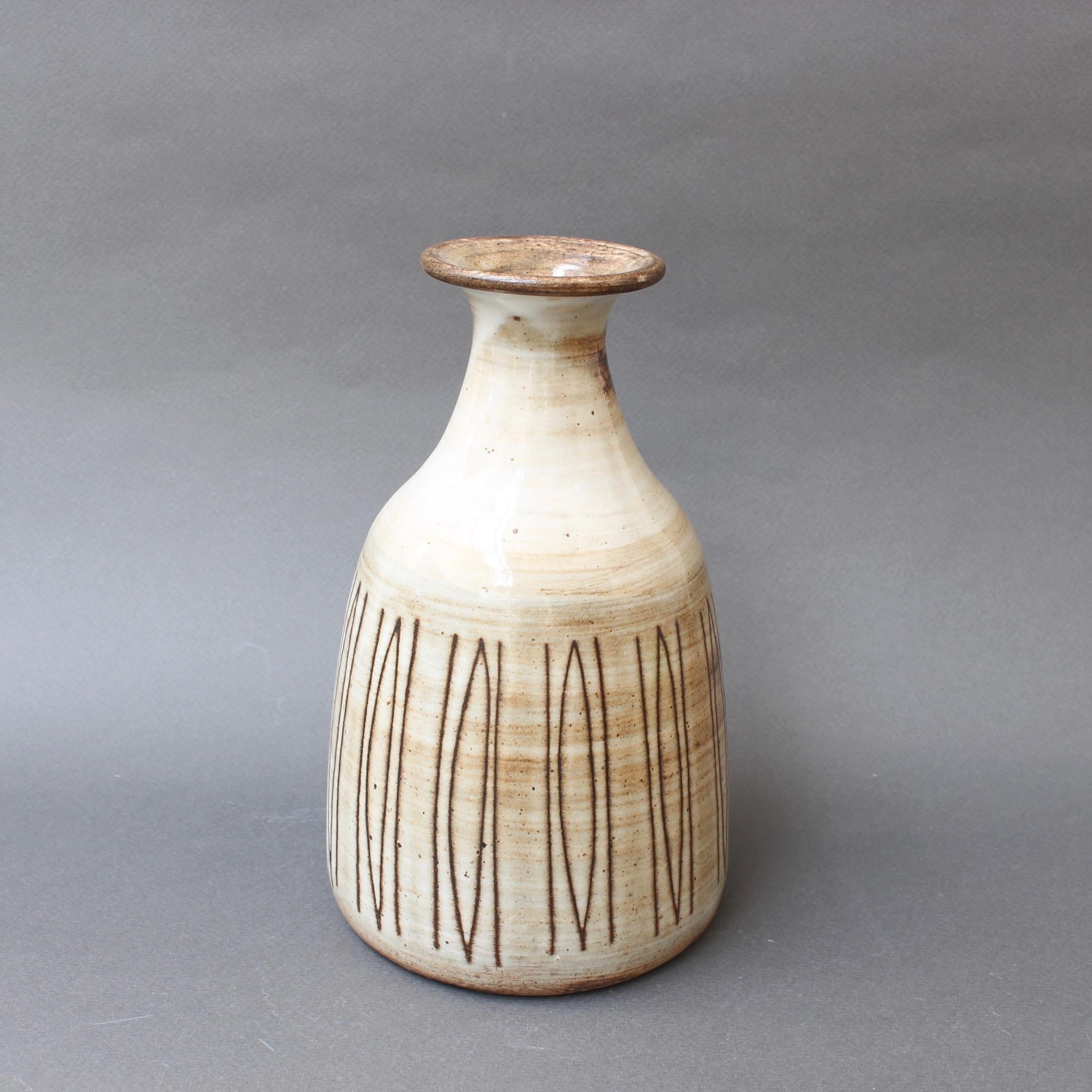 Midcentury Ceramic Vase by Jacques Pouchain, Atelier Dieulefit, circa 1960s 1