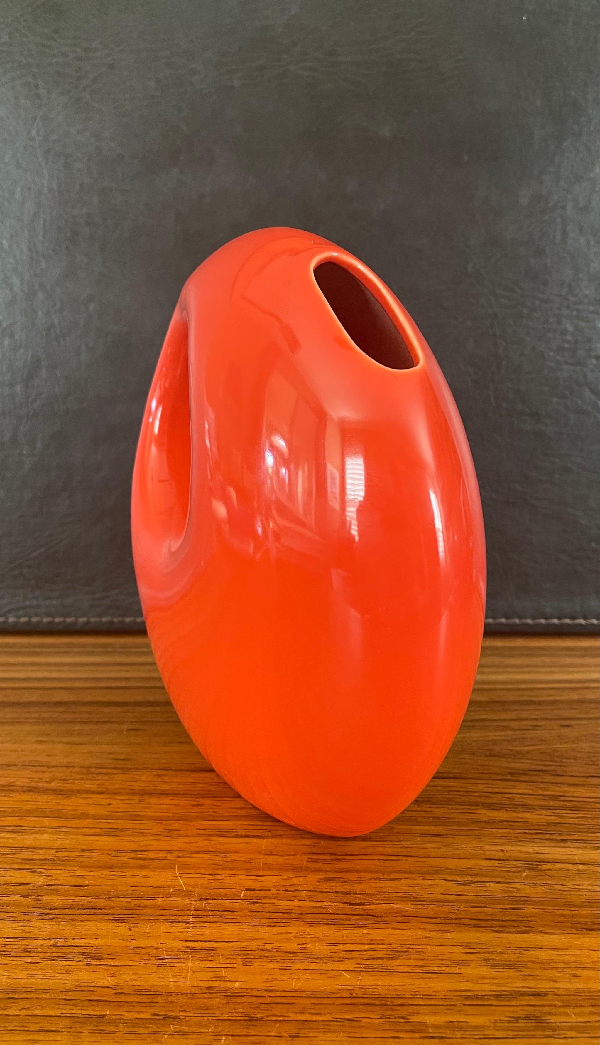 Midcentury Ceramic Vase by Les Heritiers for Roche Bobois In Good Condition In San Diego, CA