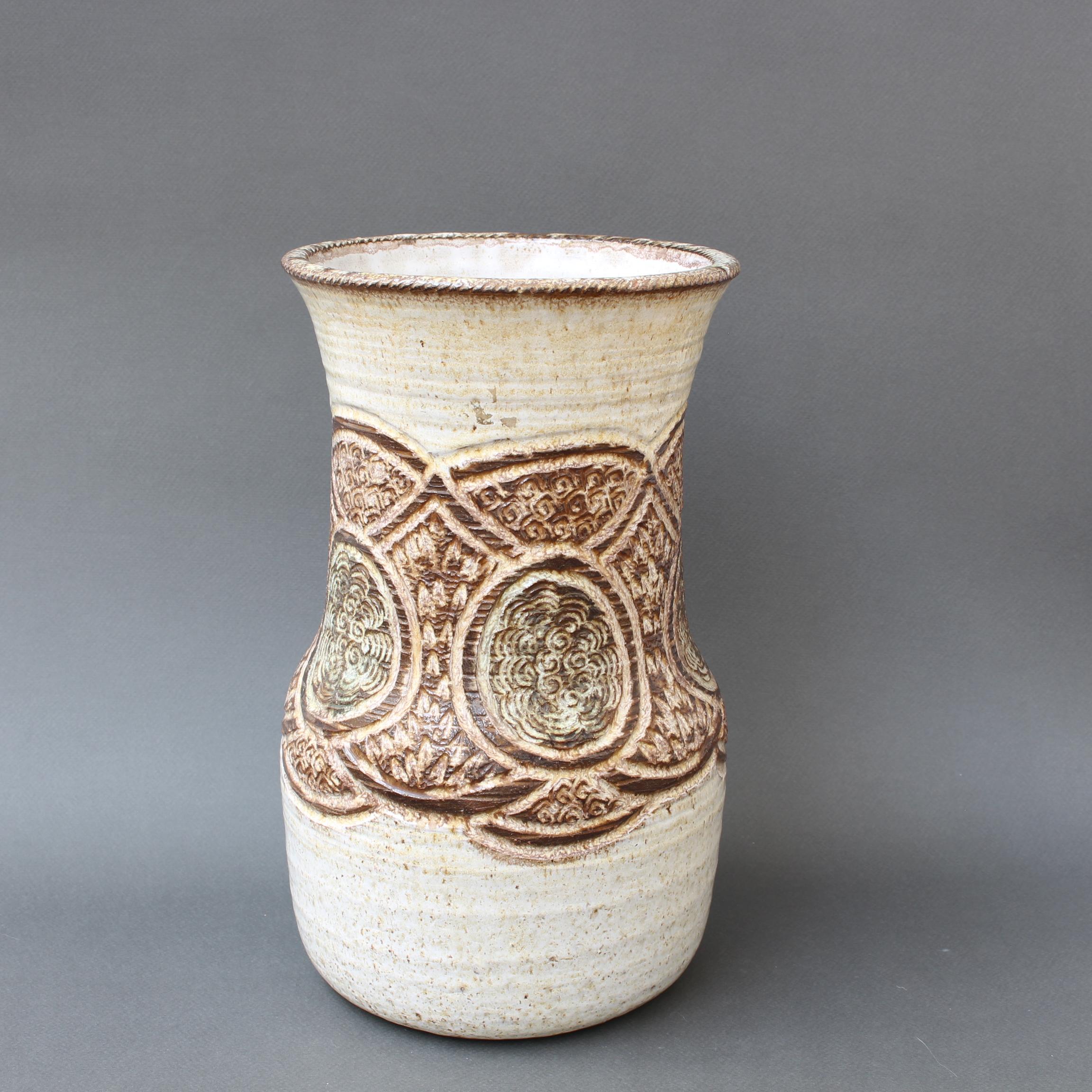 Mid-Century Modern Vase en céramique du milieu du siècle dernier de Marcel Giraud, vers les années 1960 en vente