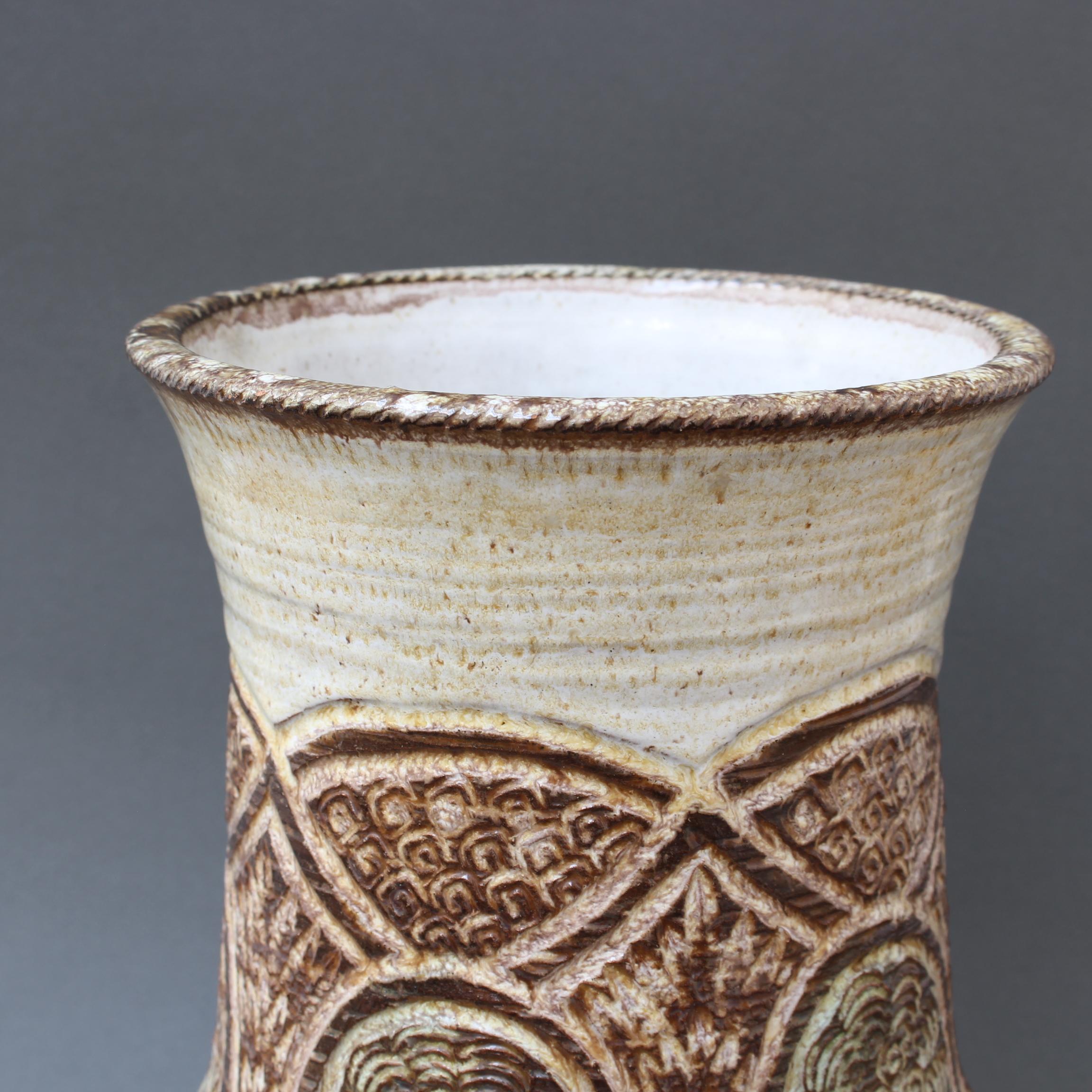 Vase en céramique du milieu du siècle dernier de Marcel Giraud, vers les années 1960 en vente 1